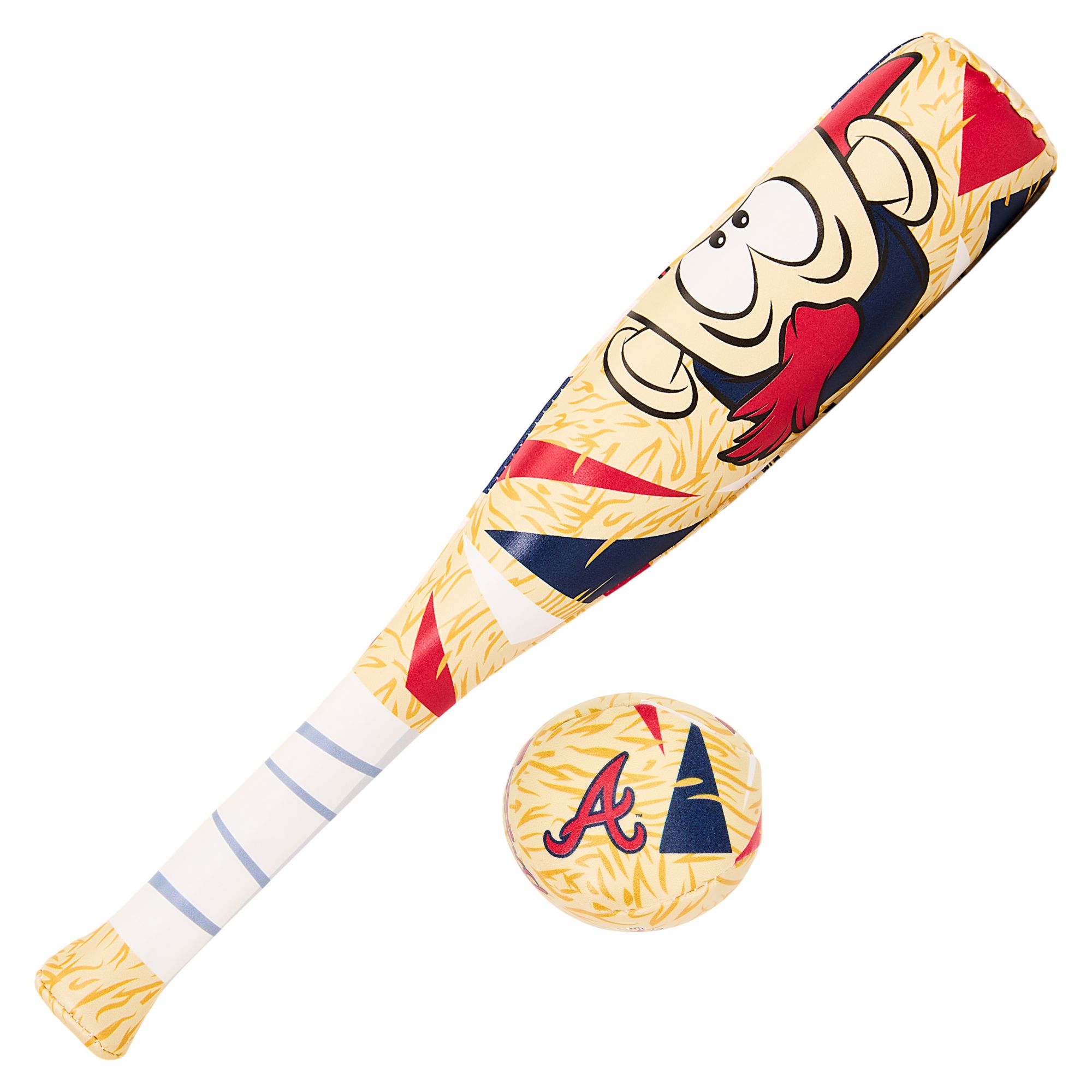 Franklin Atlanta Braves Mascot Bat and Ball Set