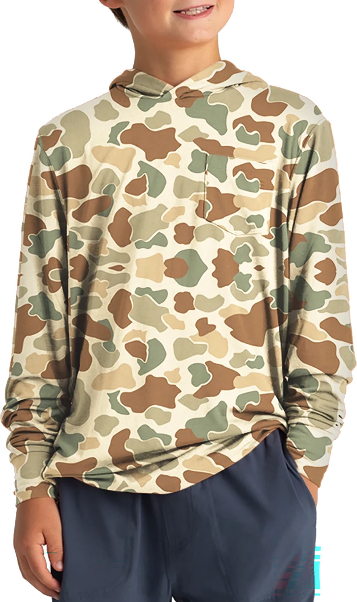 Free Fly Kids' Bamboo Shade Printed Hoodie