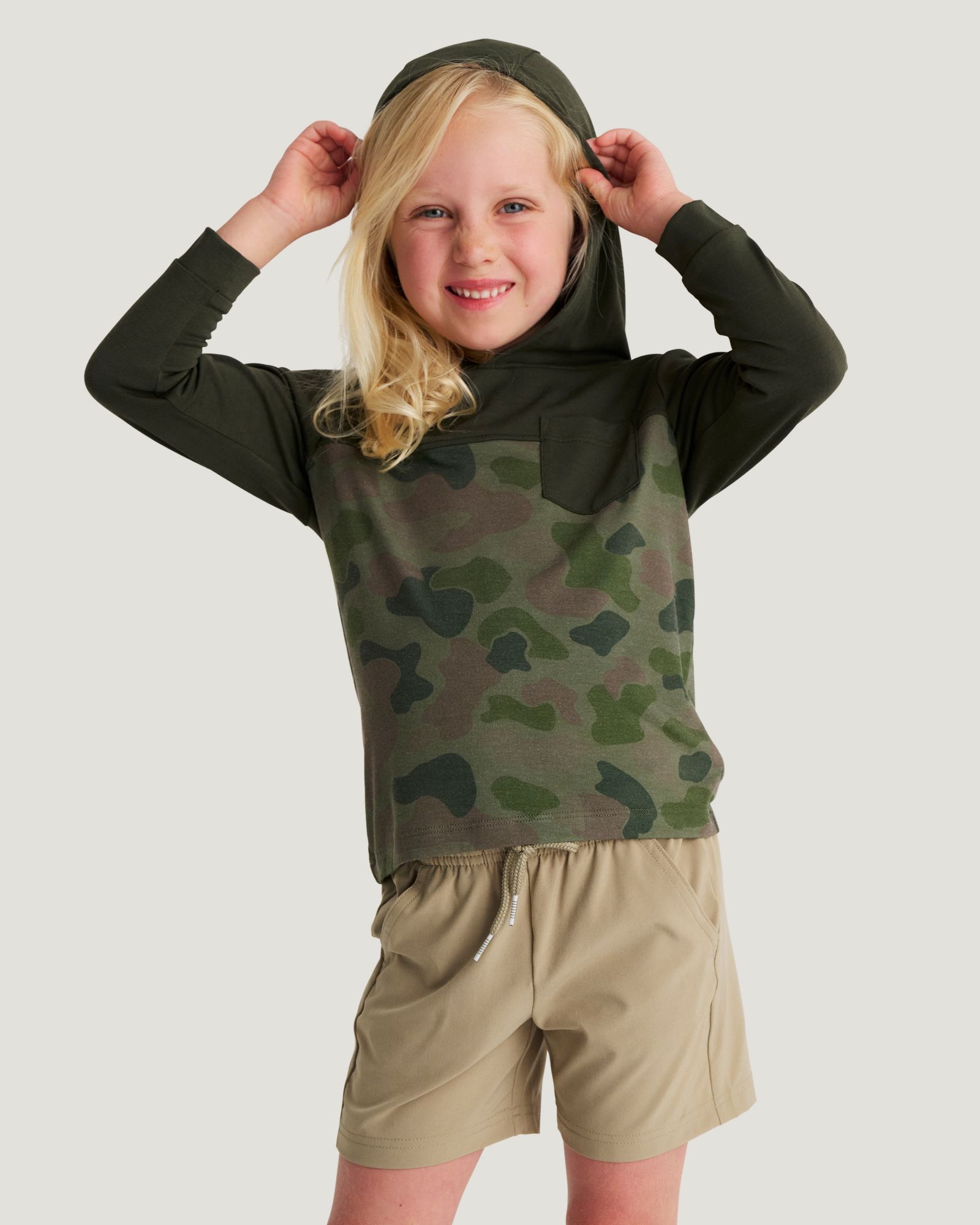 Free Fly Kids' Colorblock Bamboo Shade Hoodie