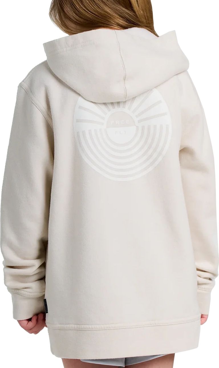 Free Fly Kids' Sun Ripple Fleece Hoodie, Sand