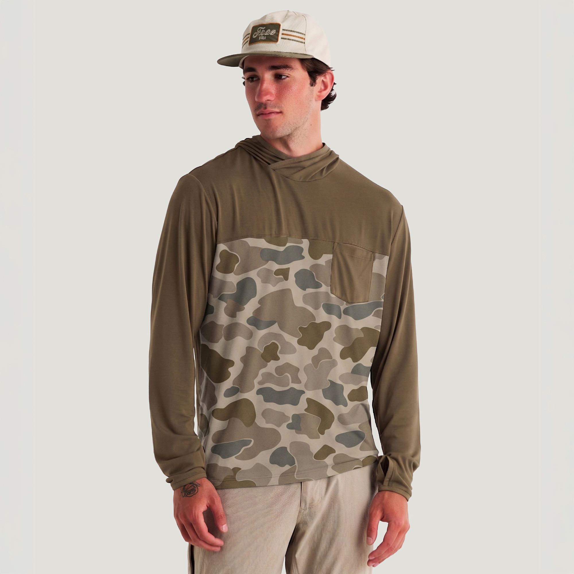 Free Fly Men's Bamboo Hybrid Hoodie