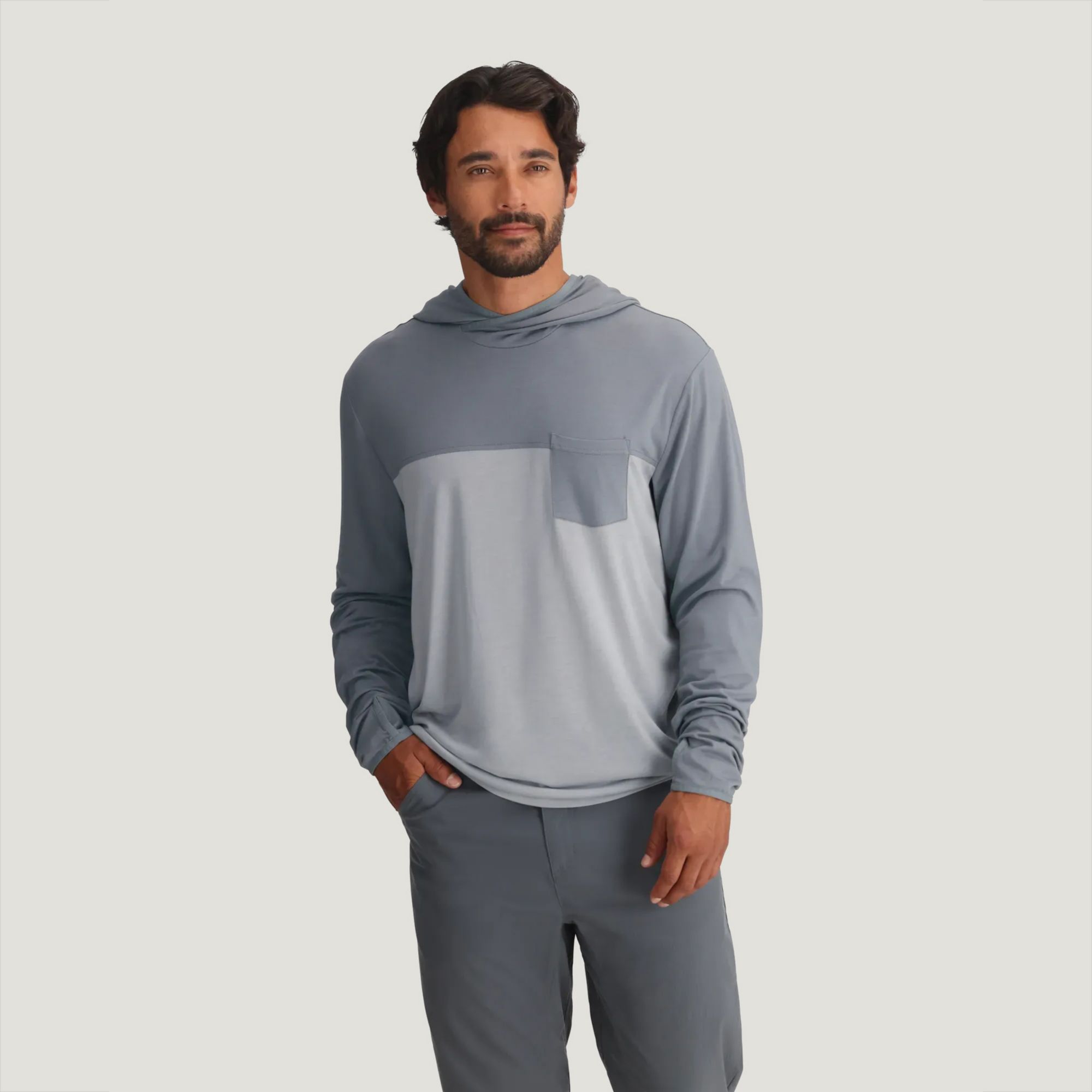 Free Fly Men's Bamboo Hybrid Hoodie