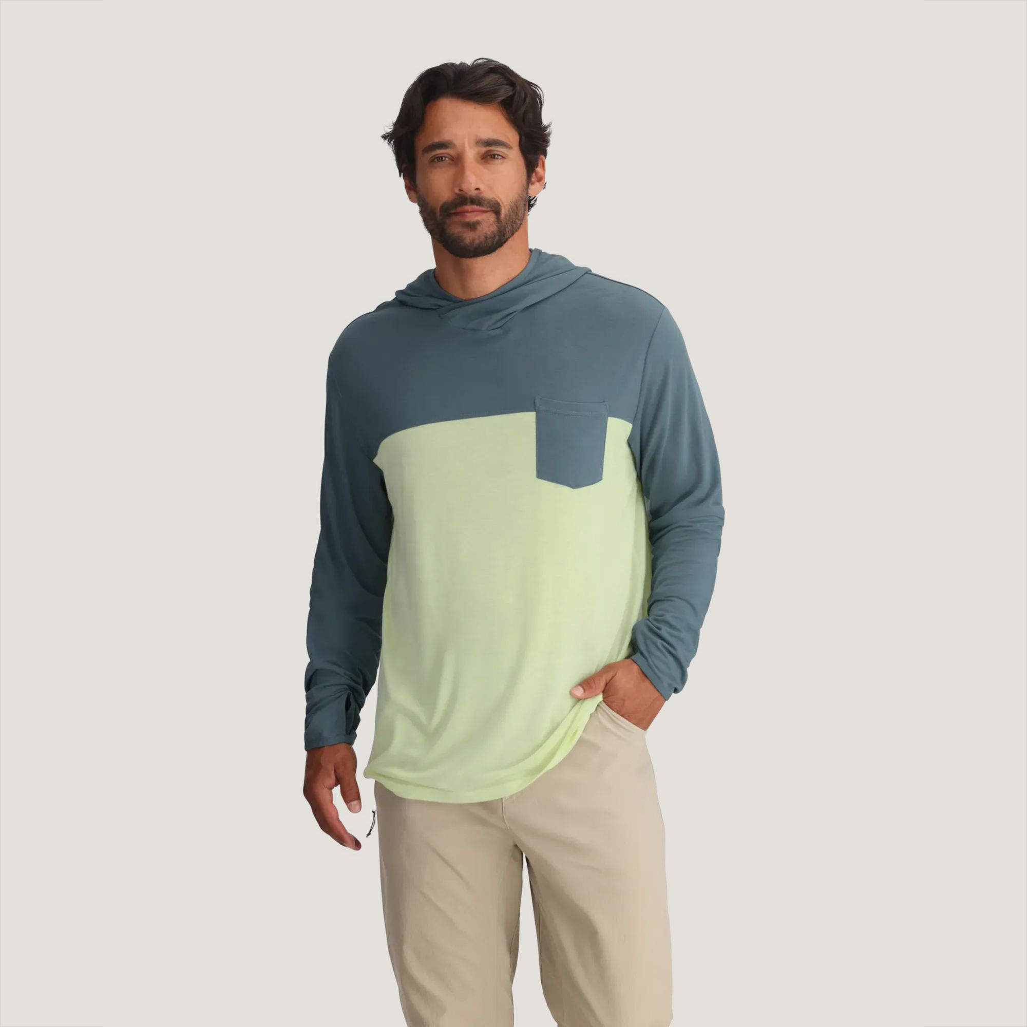 Free Fly Men's Bamboo Hybrid Hoodie
