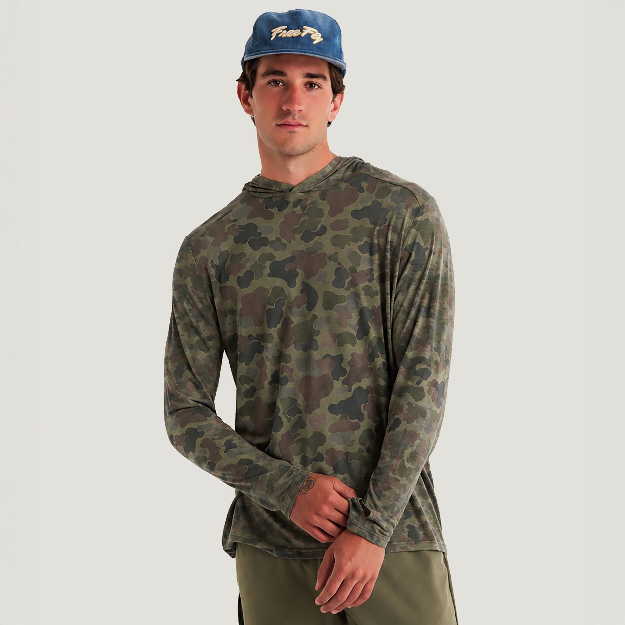 Vintage Camo Oil Green