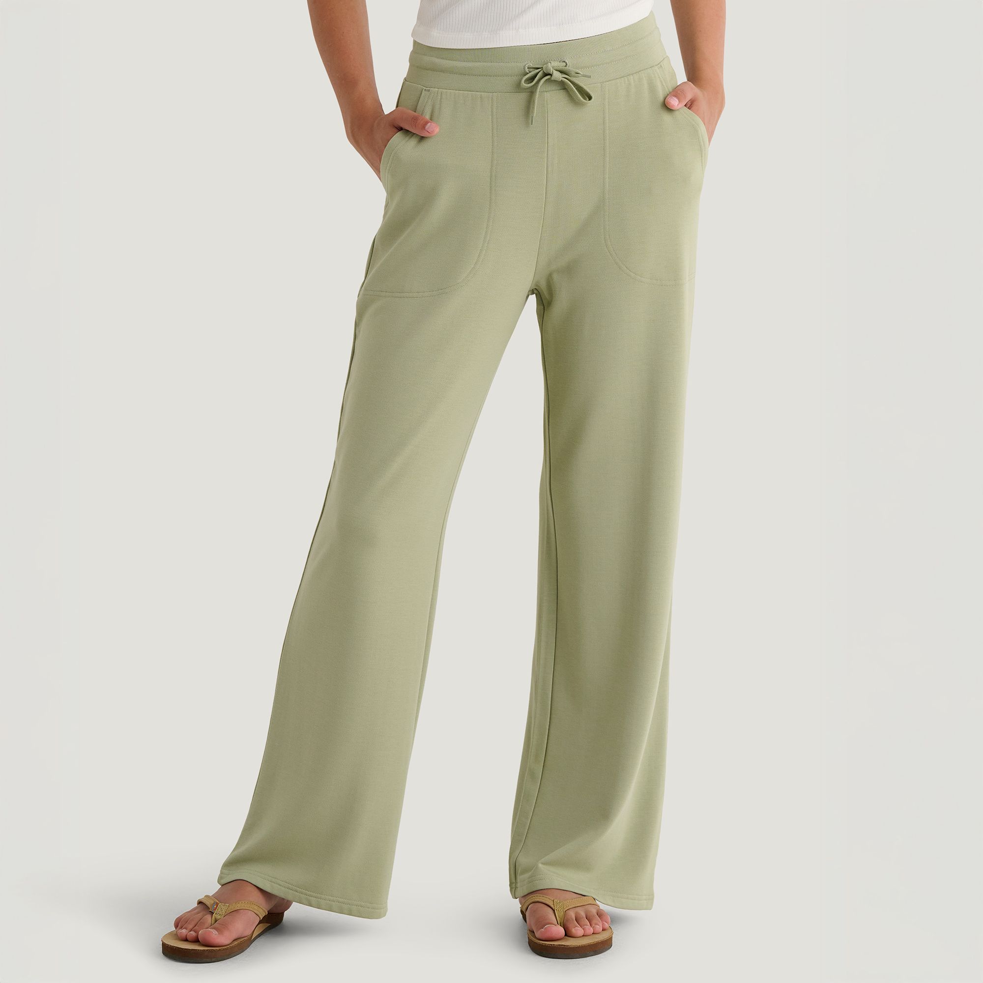 Free Fly Women's Bamboo Lightweight Fleece Wide Leg Pant