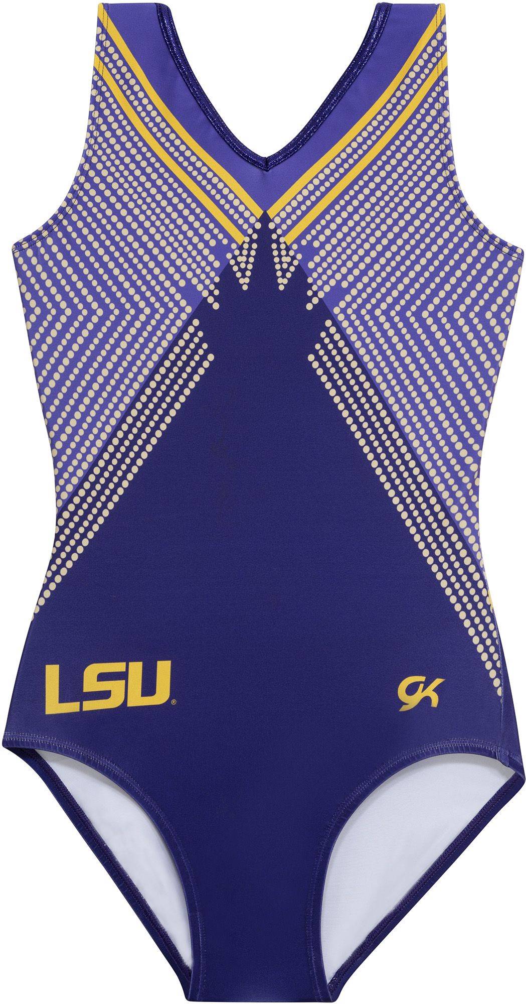 GK Elite Youth LSU Tigers Purple NCAA Gymnastics Leotard