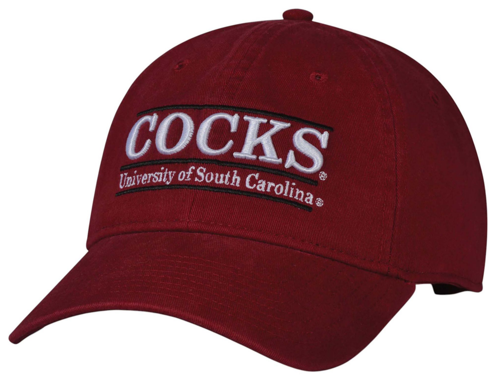The Game Adult South Carolina Gamecocks Red Bar Adjustable Hat