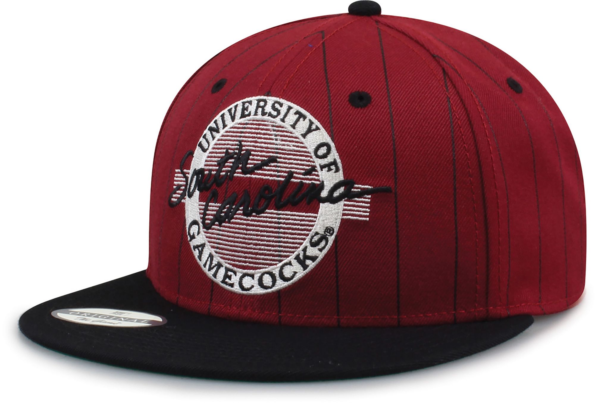 The Game Adult South Carolina Gamecocks Cardinal Pinstripe Snapback Adjustable Hat