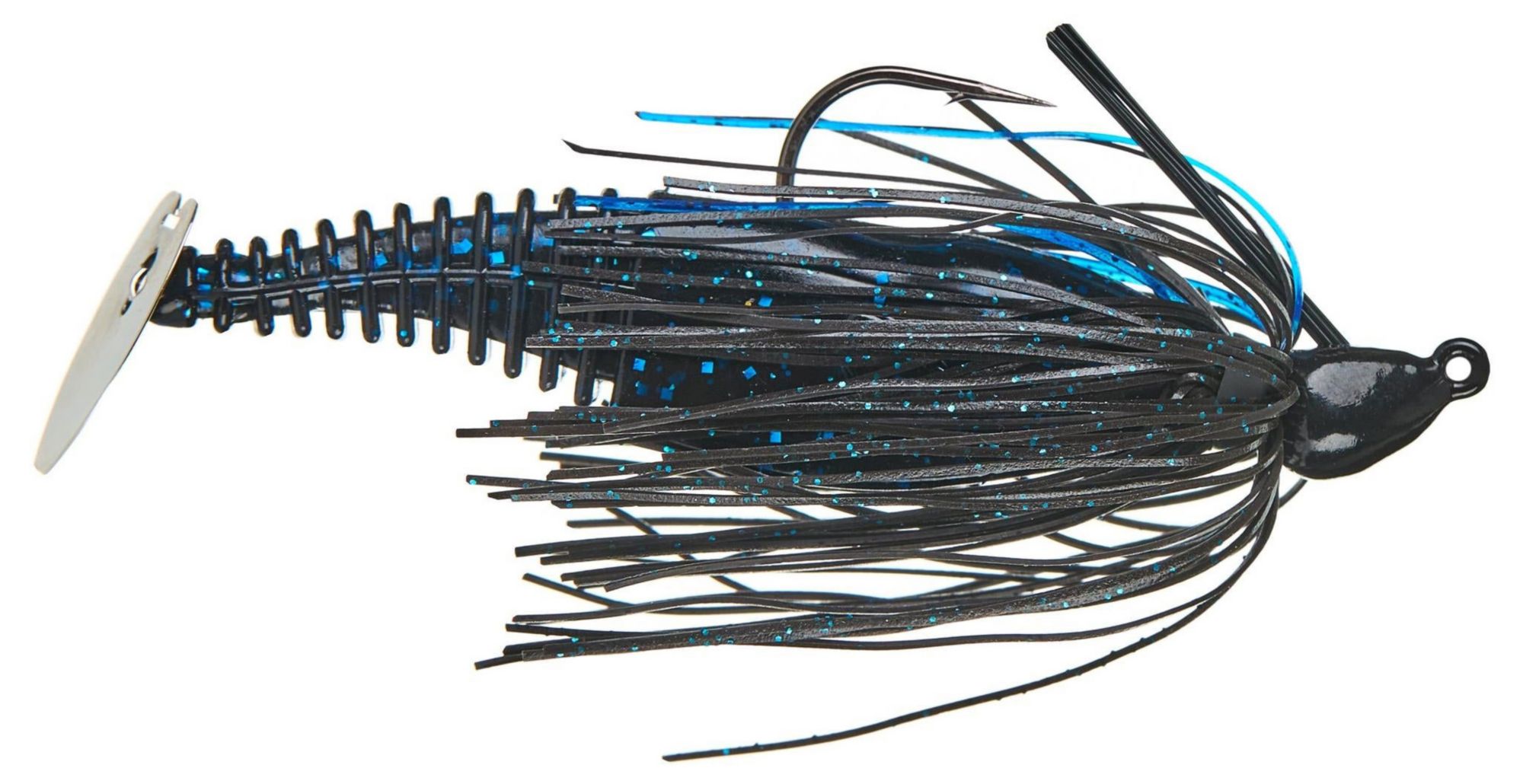 Black Blue Glitter