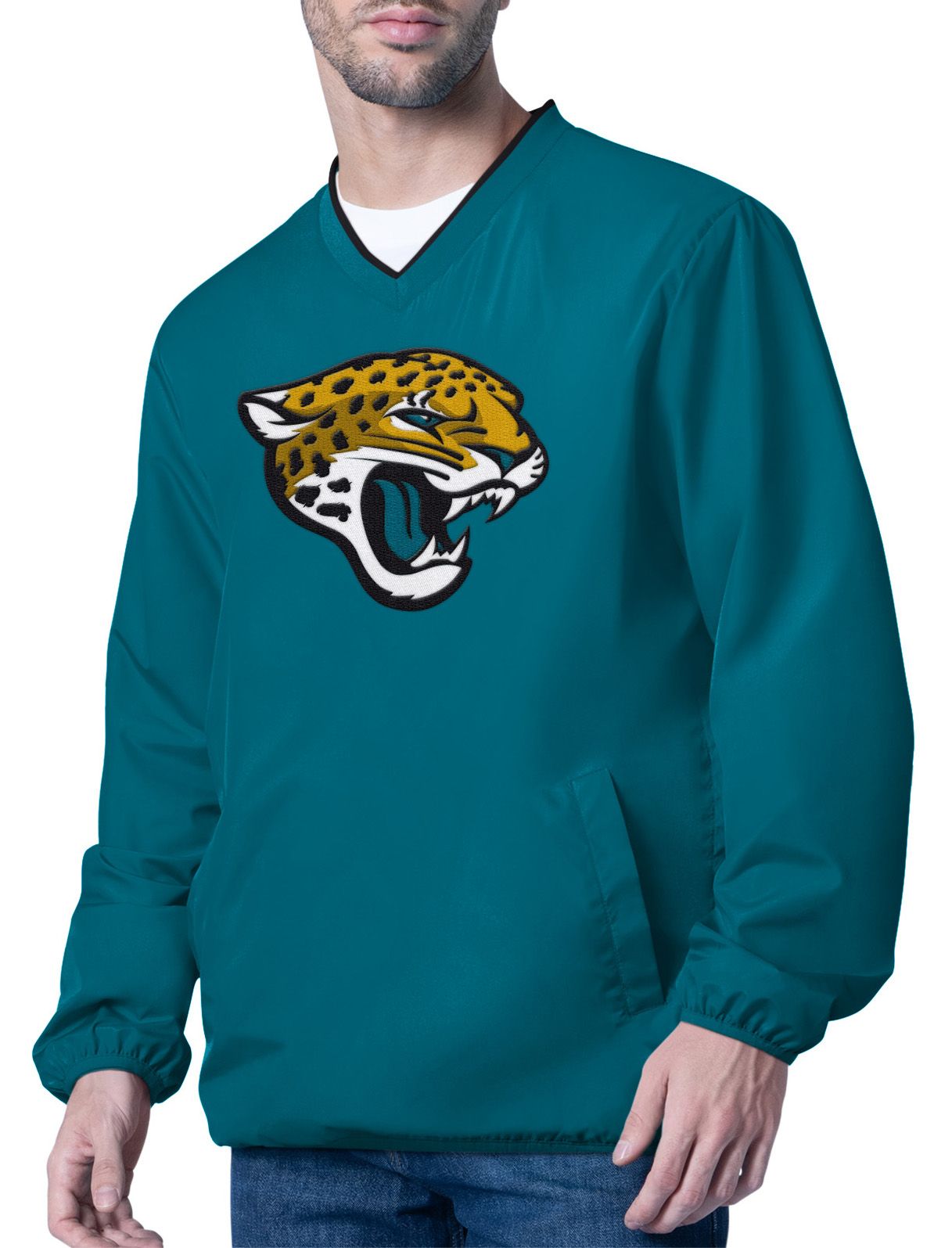 G-III Men's Jacksonville Jaguars Teal Crossover Pullover Jacket