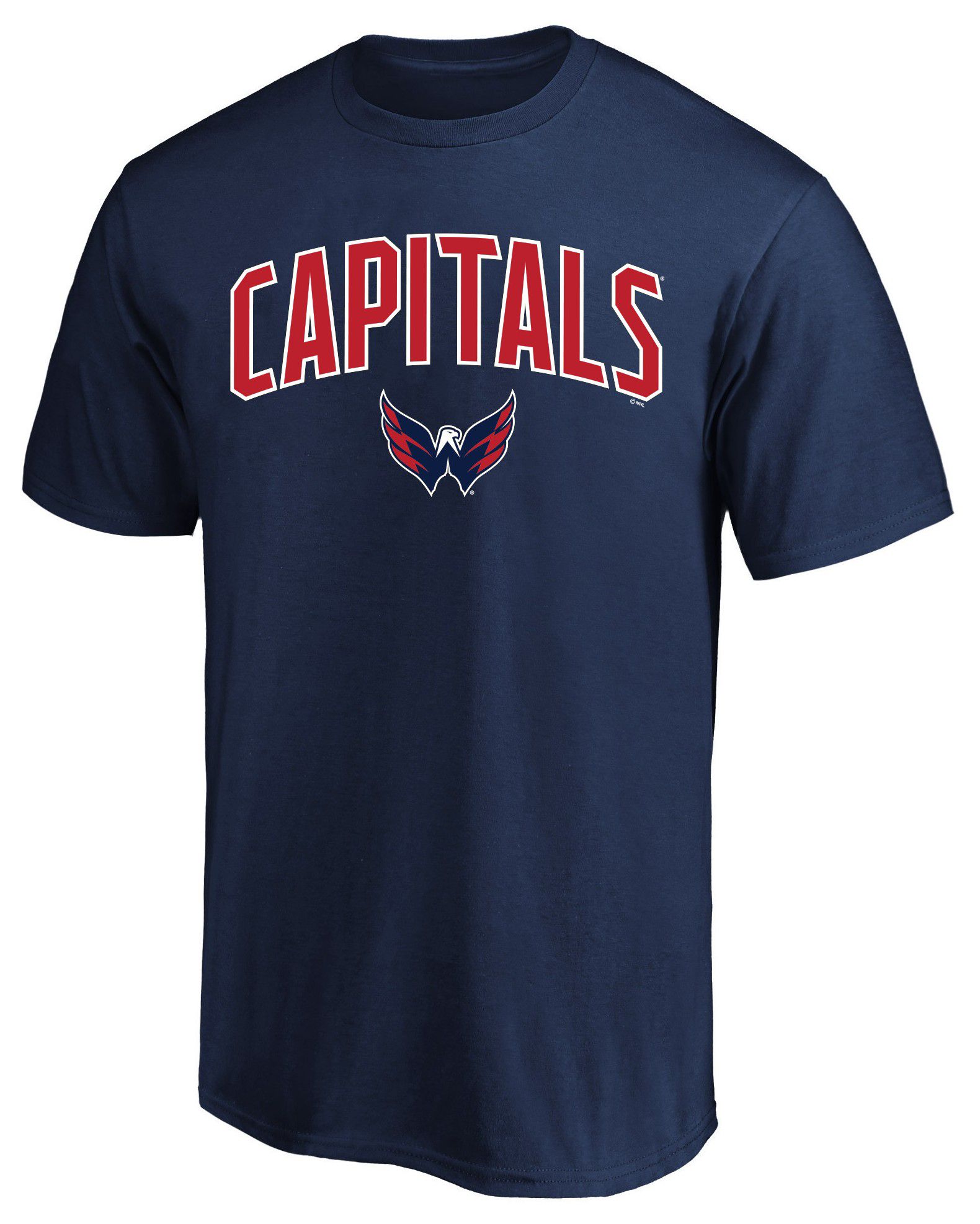 Profile Varsity Men's Washington Capitals Navy Big and Tall Arch Logo T-Shirt