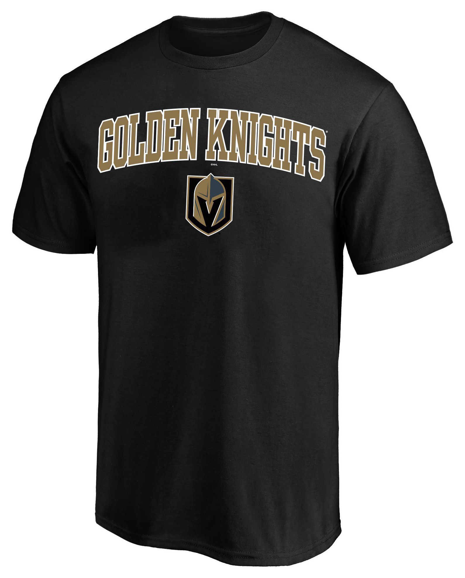 Profile Varsity Men's Vegas Golden Knights Black Big and Tall Arch Logo T-Shirt