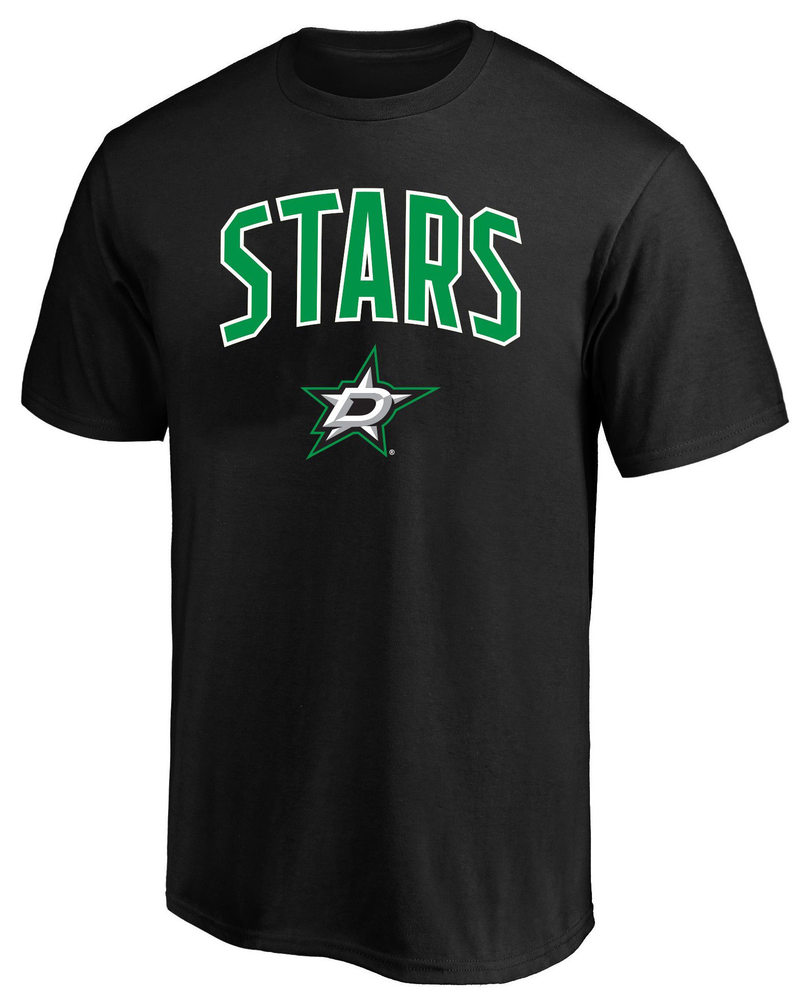 Profile Varsity Men's Dallas Stars Black Big and Tall Arch Logo T-Shirt