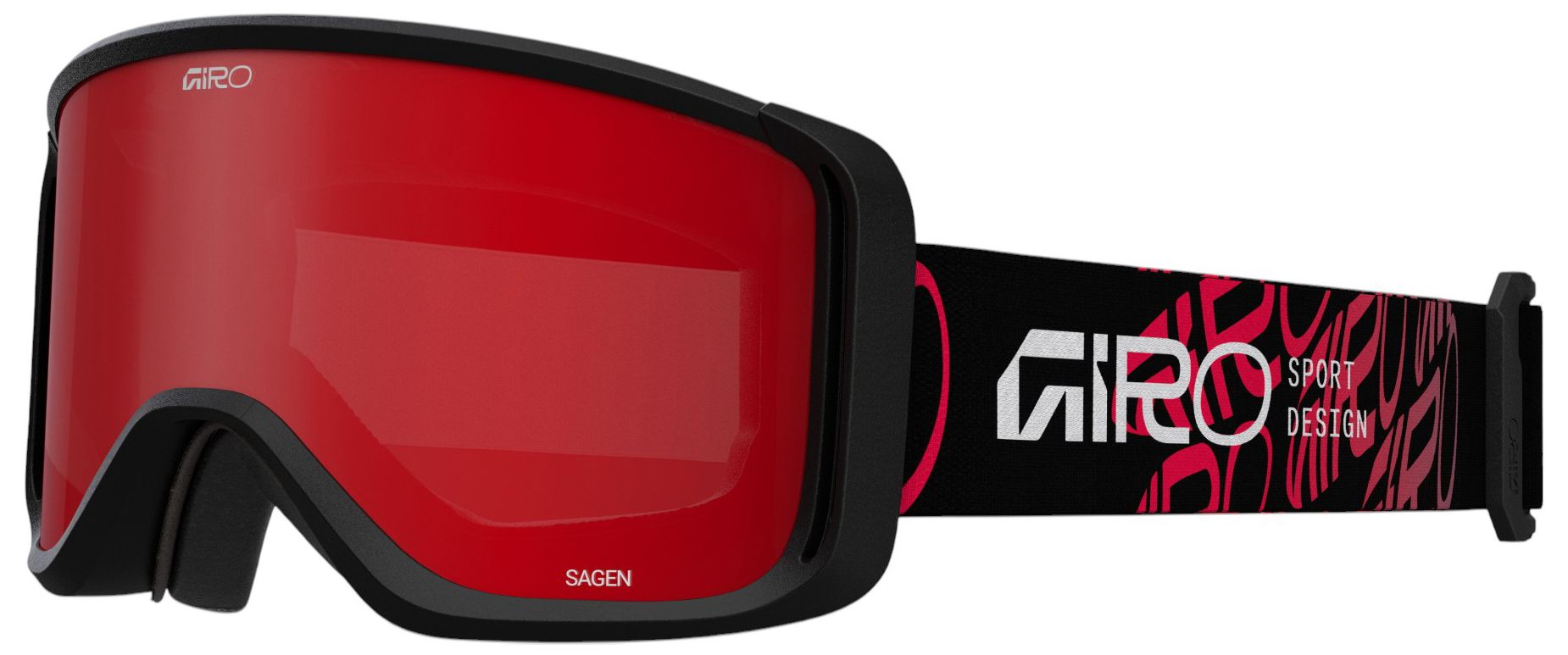 Black Red Strap / Amber Scarlet Lens