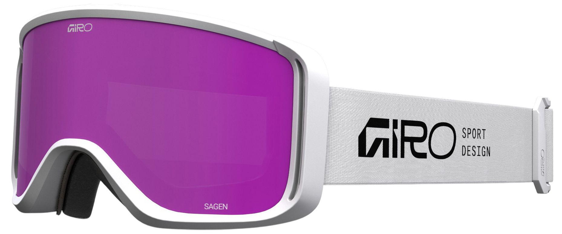 White Strap / Amber Pink Lens