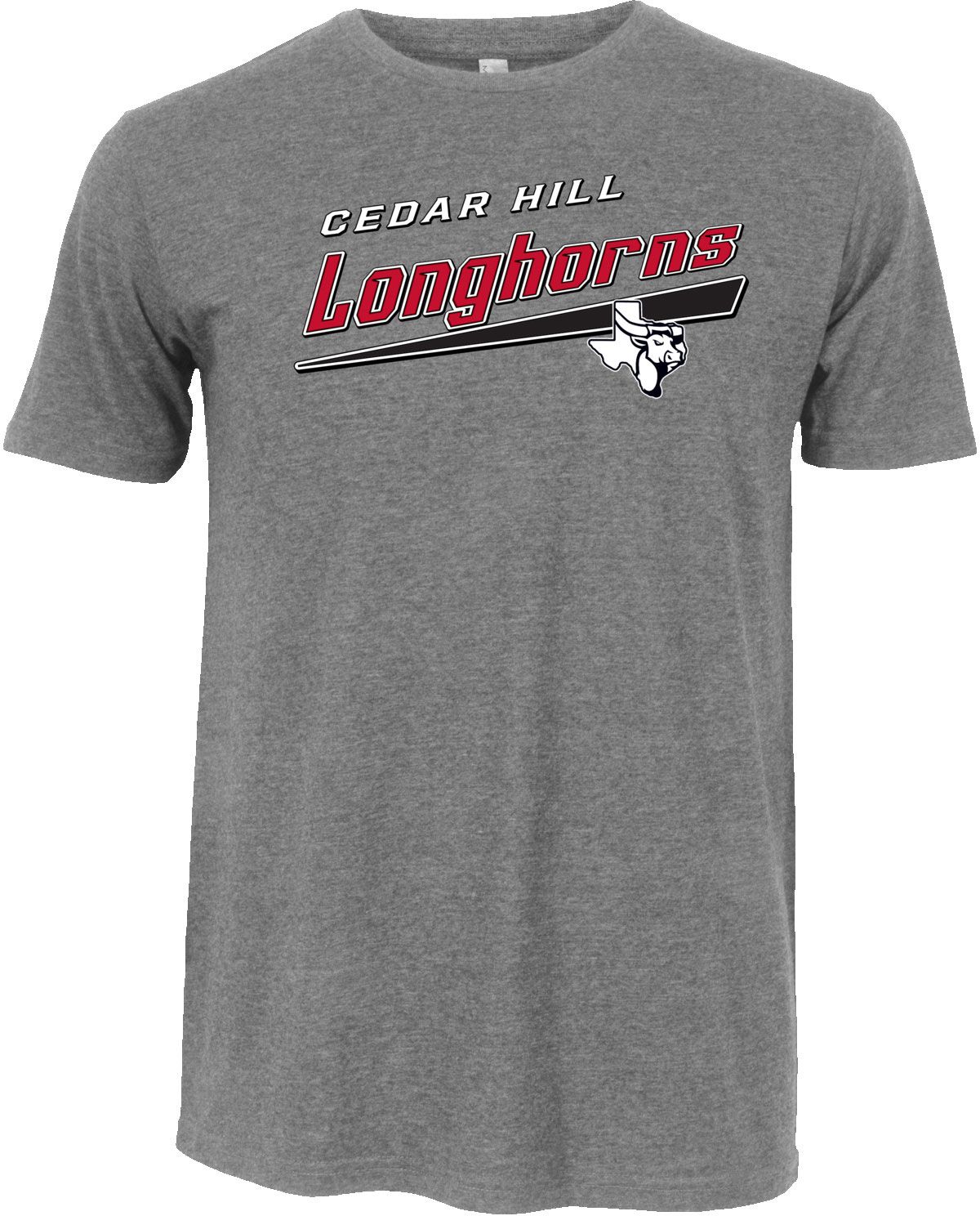 Ohiopyle Prints Men's Cedar Hill High School Grey Triblend T-Shirt