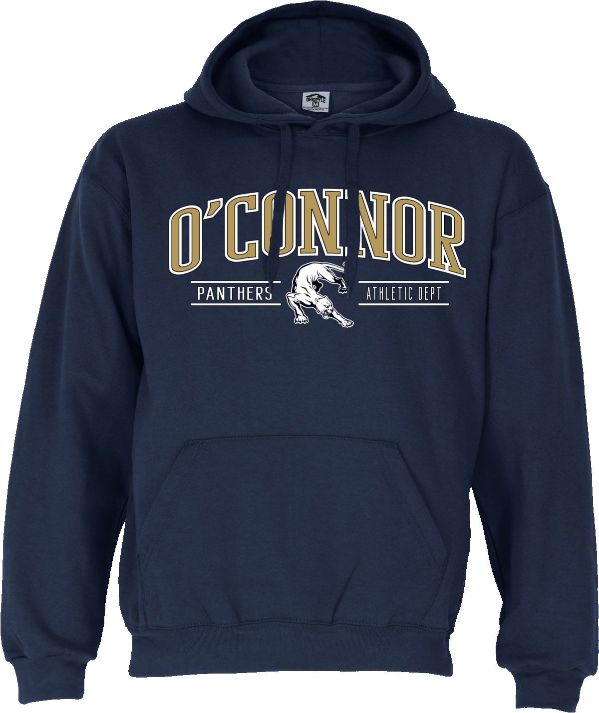 Ohiopyle Prints Men's O'Connor High School Navy Pullover Hoodie