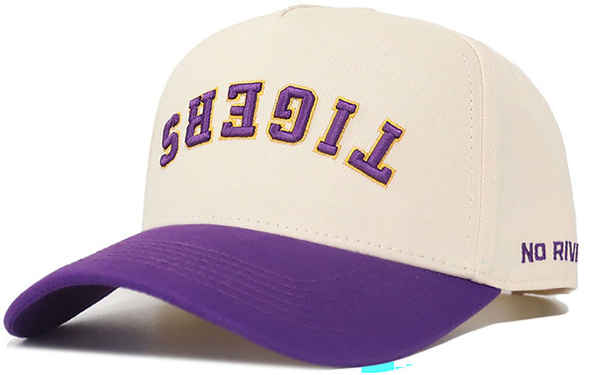 No Rivals Adult LSU Tigers Purple Upside Down Snapback