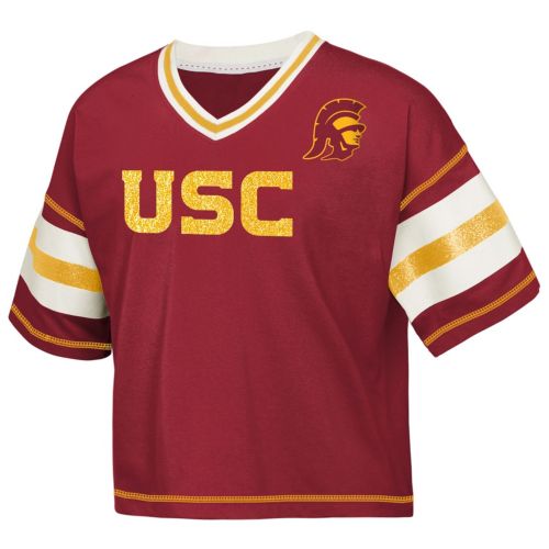 Nike Youth USC Trojans Crimson Core Cotton Logo Short Sleeve