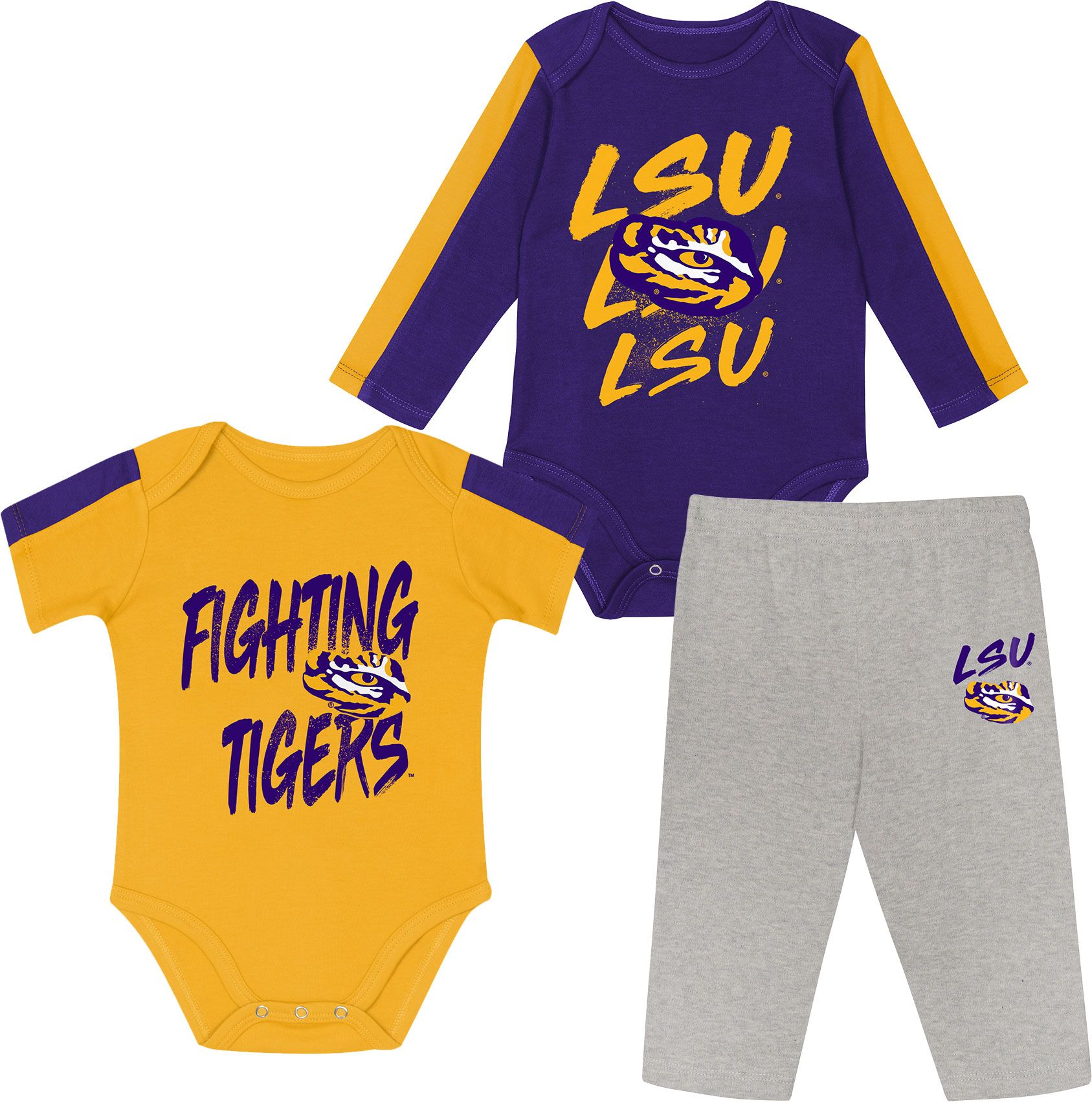 Gen2 Infant LSU Tigers Double Down Creeper Set