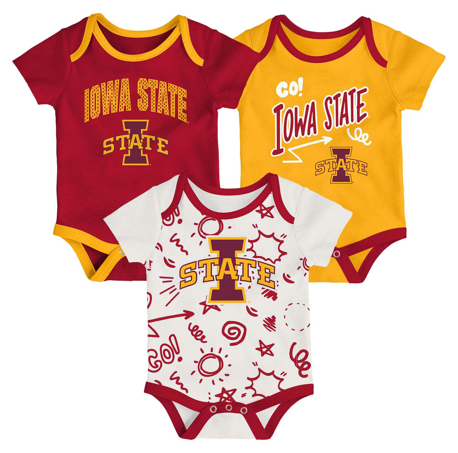 Gen2 Infant Iowa State Cyclones All Day Play Creeper Set