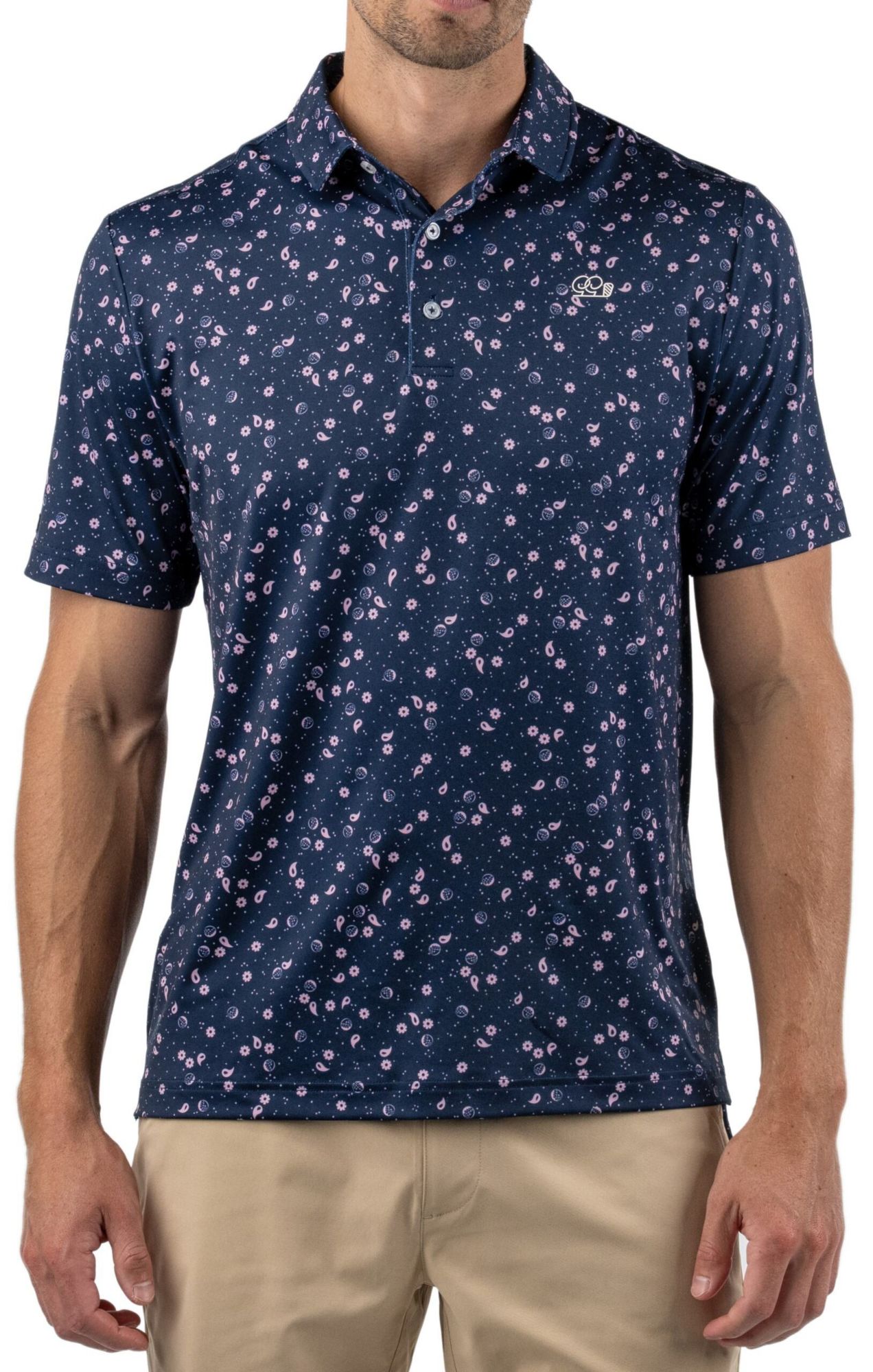 Good Good Golf Men's Path Paisley Golf Polo
