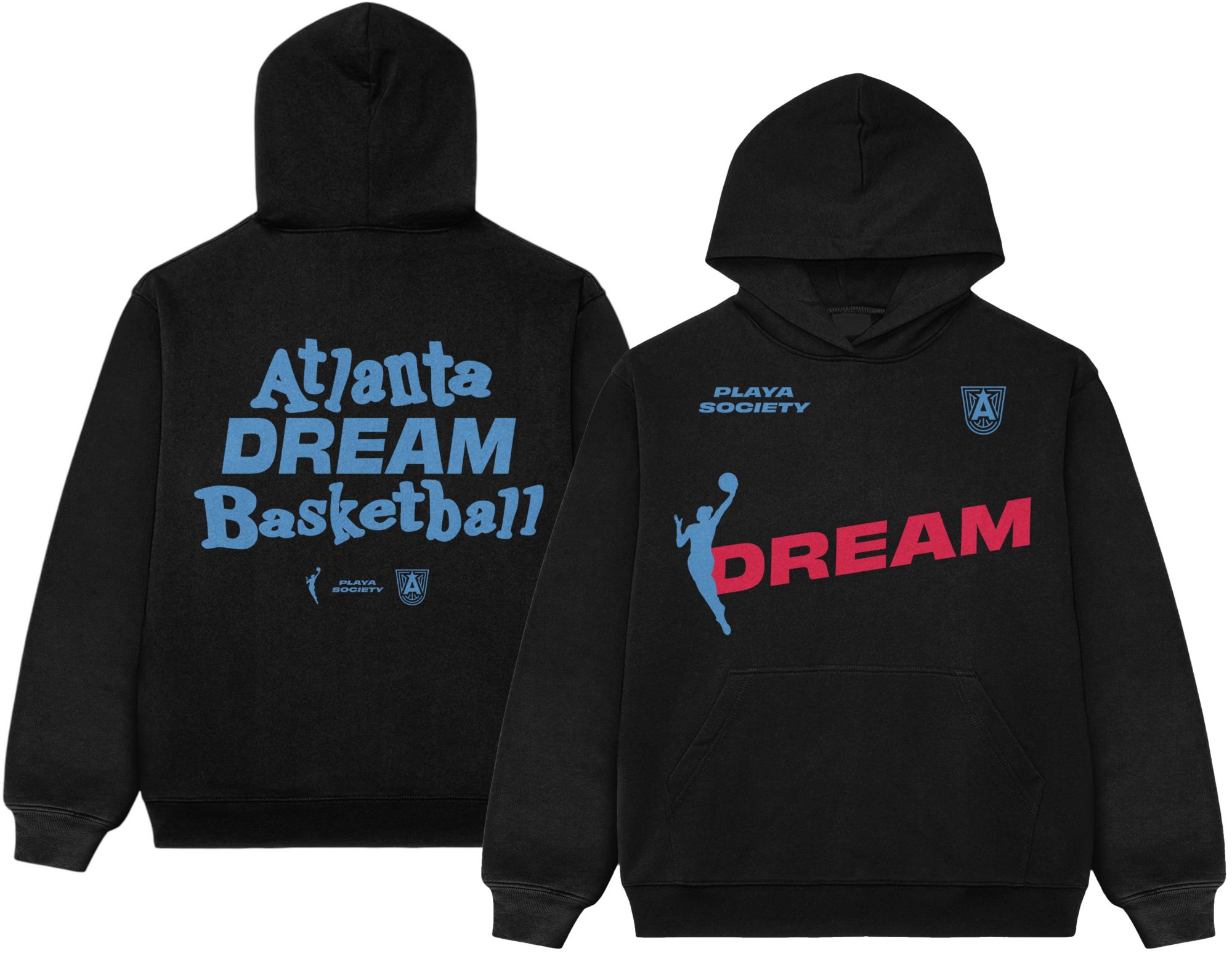 PLAYA SOCIETY Unisex Atlanta Dream Black Catch Up Hoodie