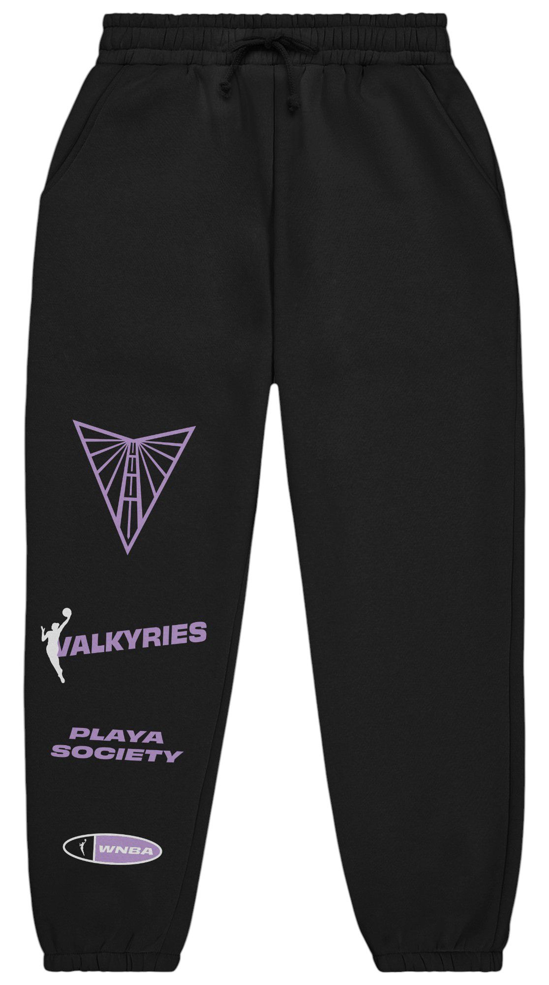 PLAYA SOCIETY Adult Golden State Valkyries Black Catch Up Sweatpants