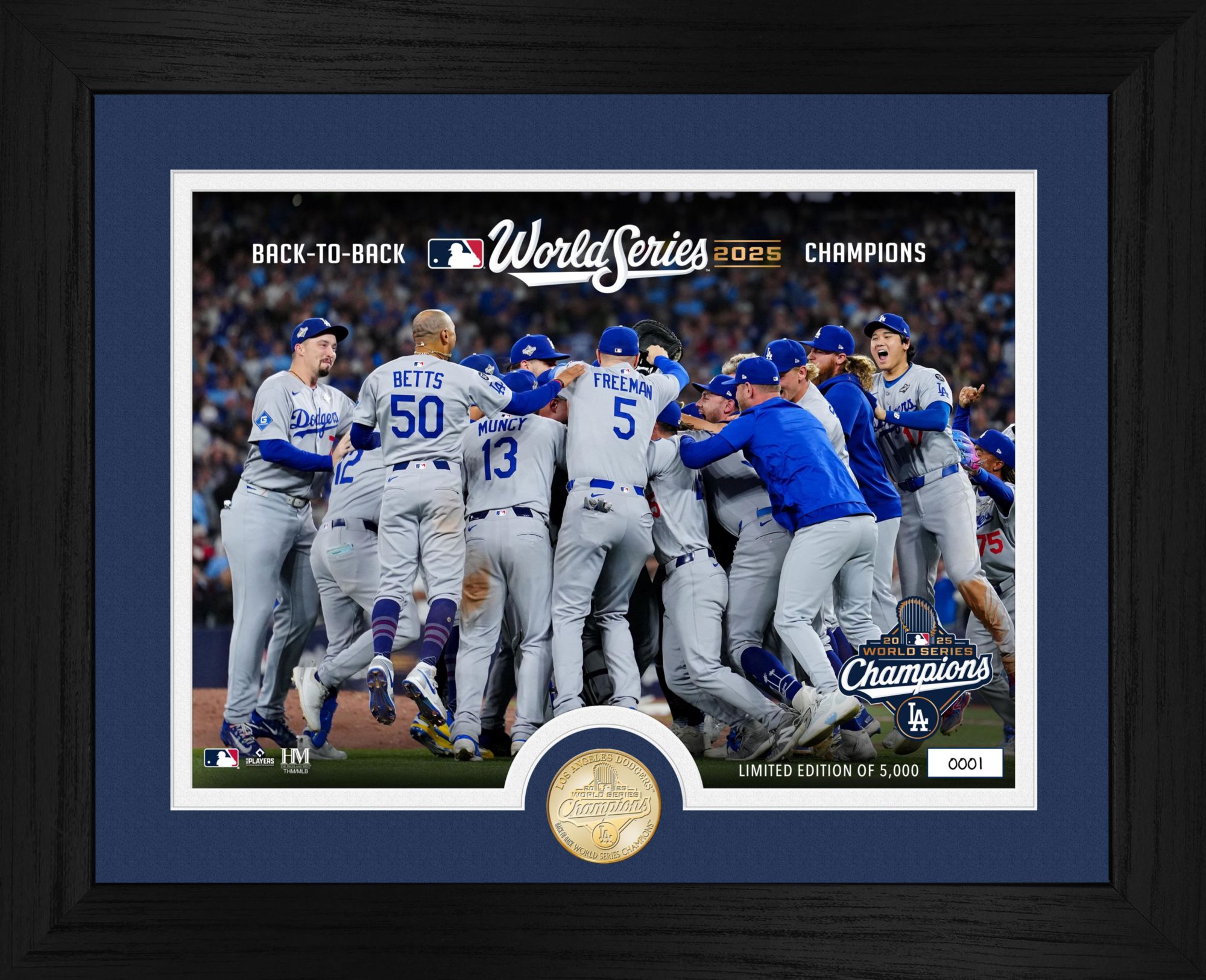 Highland Mint Los Angeles Dodgers 2025 World Series Champions Celebration Bronze Coin Photo Mint