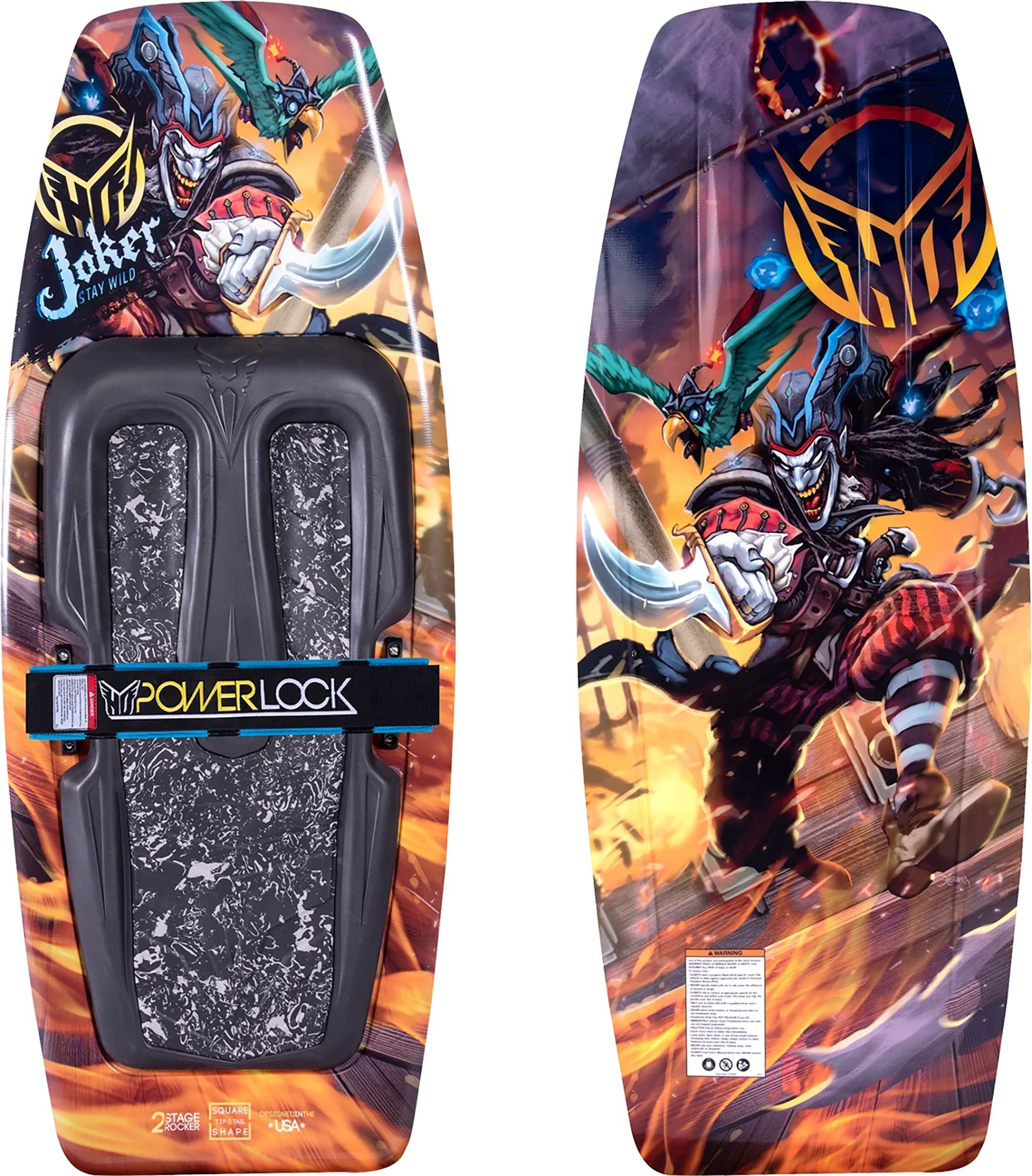 HO Sports Joker Kneeboard with Powerlock Strap - Multi