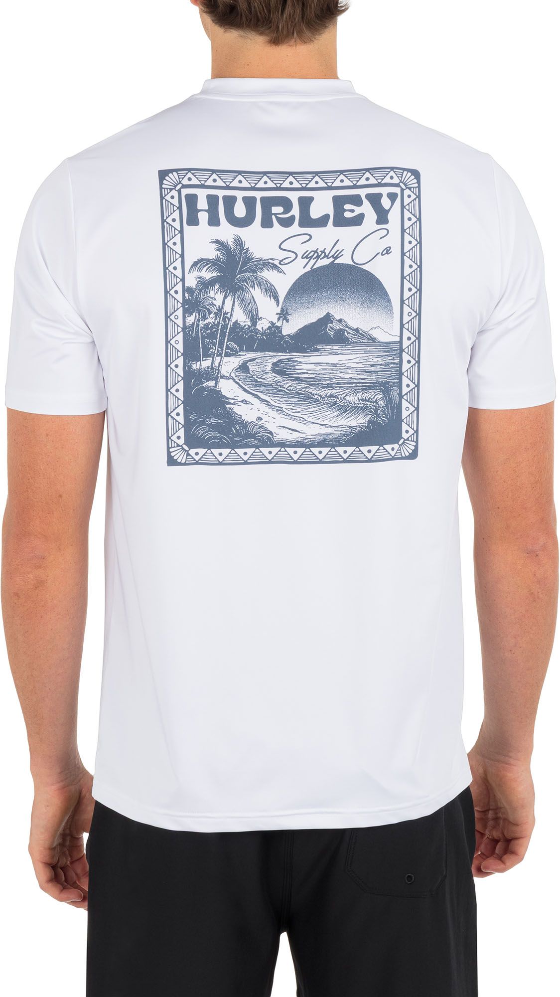 Hurley Men's Hybrid UPF Short Sleeve Rashguard