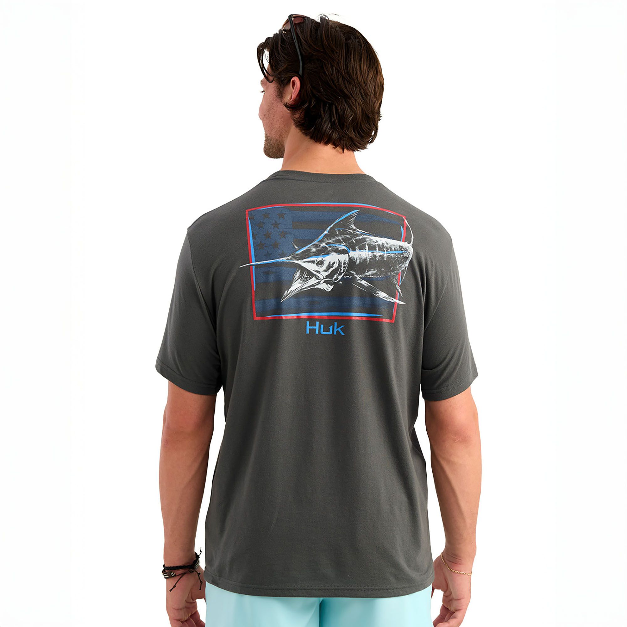 HUK Men's Americana Short Sleeve T-Shirt