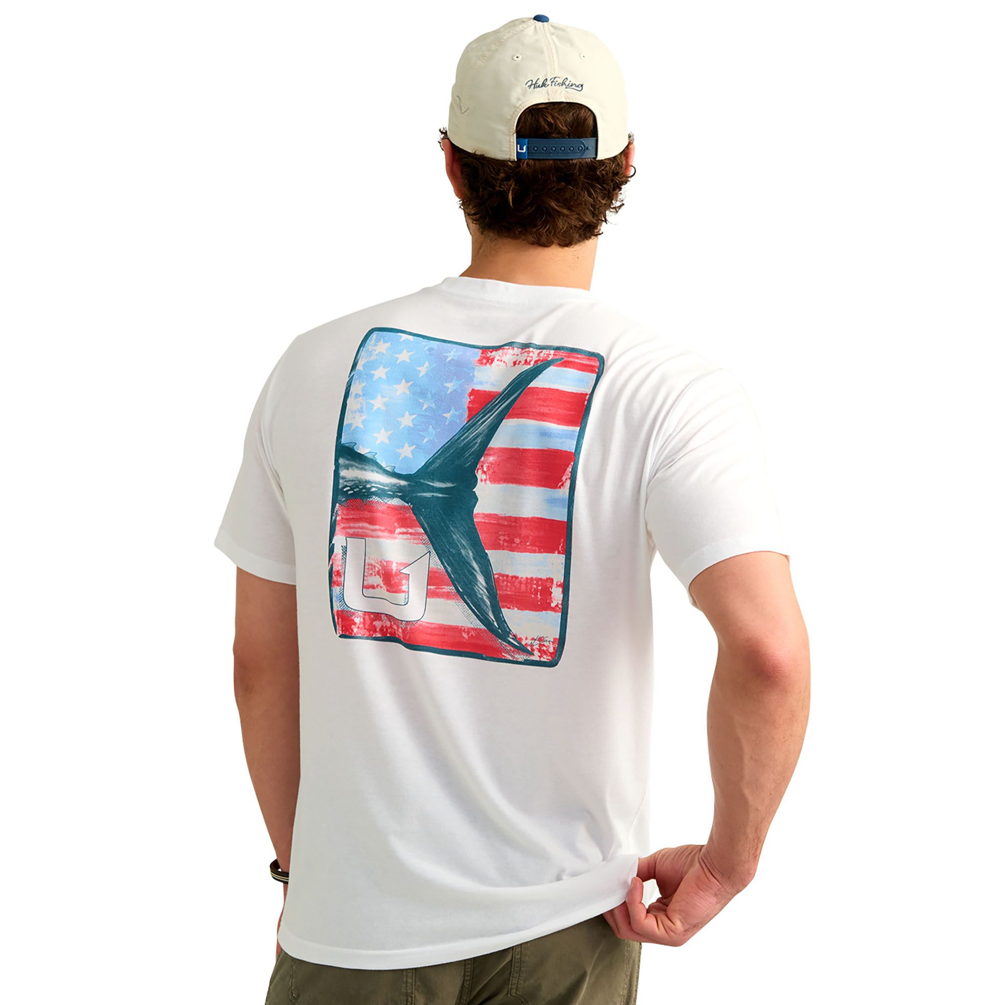 HUK Men's Americana Short Sleeve T-Shirt