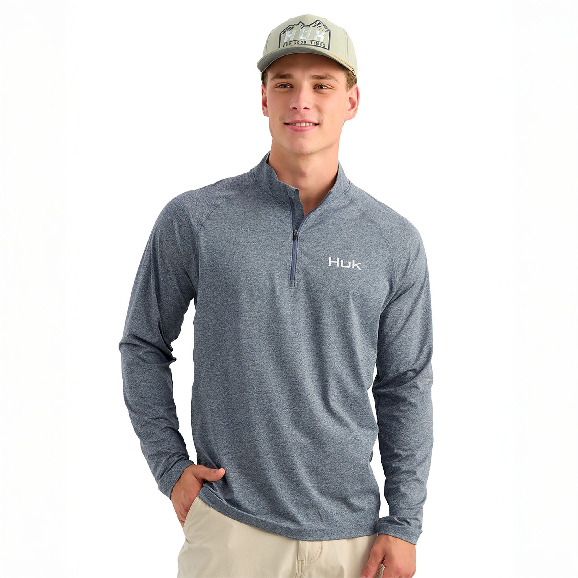 HUK Men's Airweight 1/4 Zip
