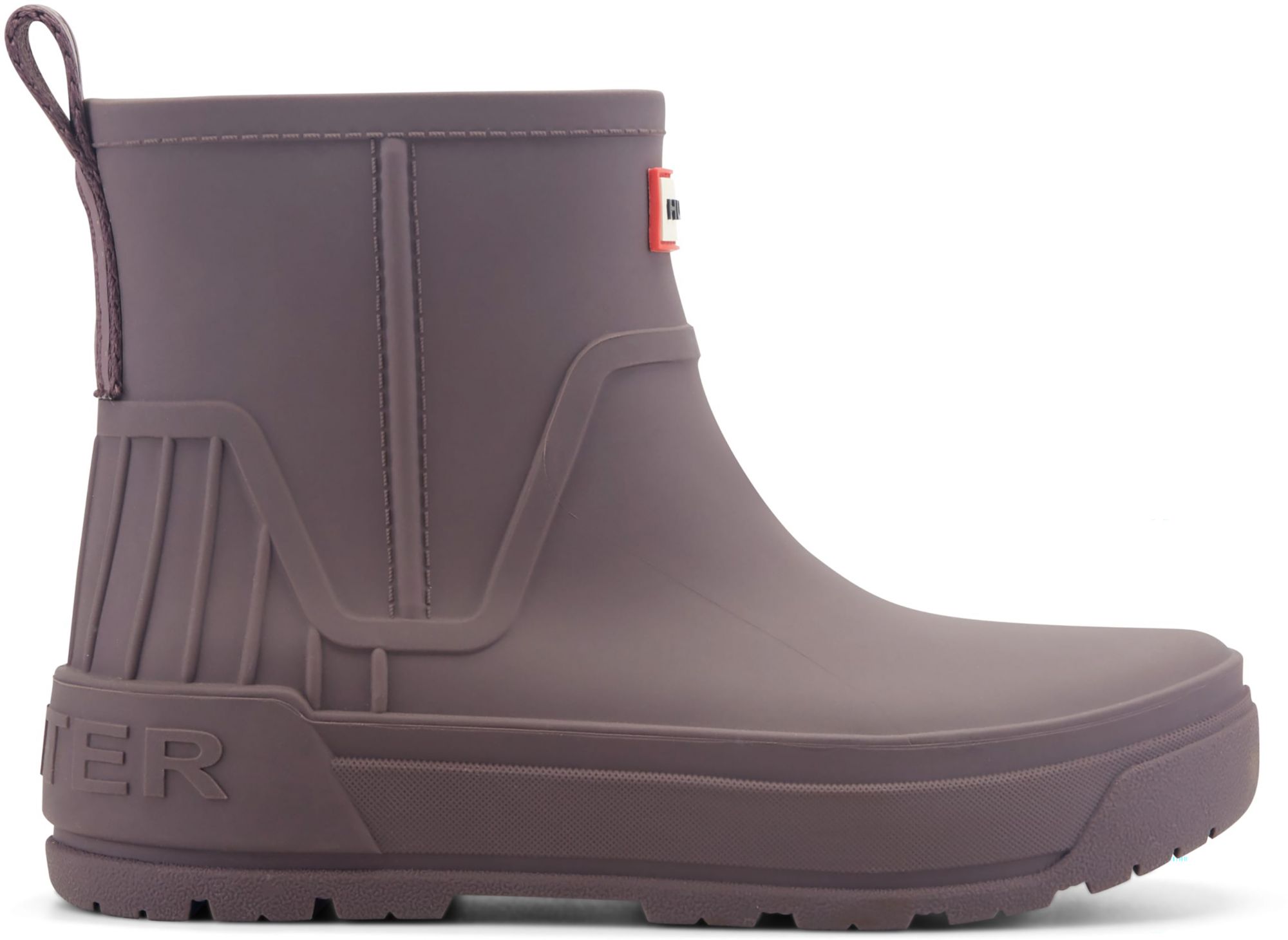 HUNTER Women's Wales Waterproof Rain Booties, Size 5, Winetasting