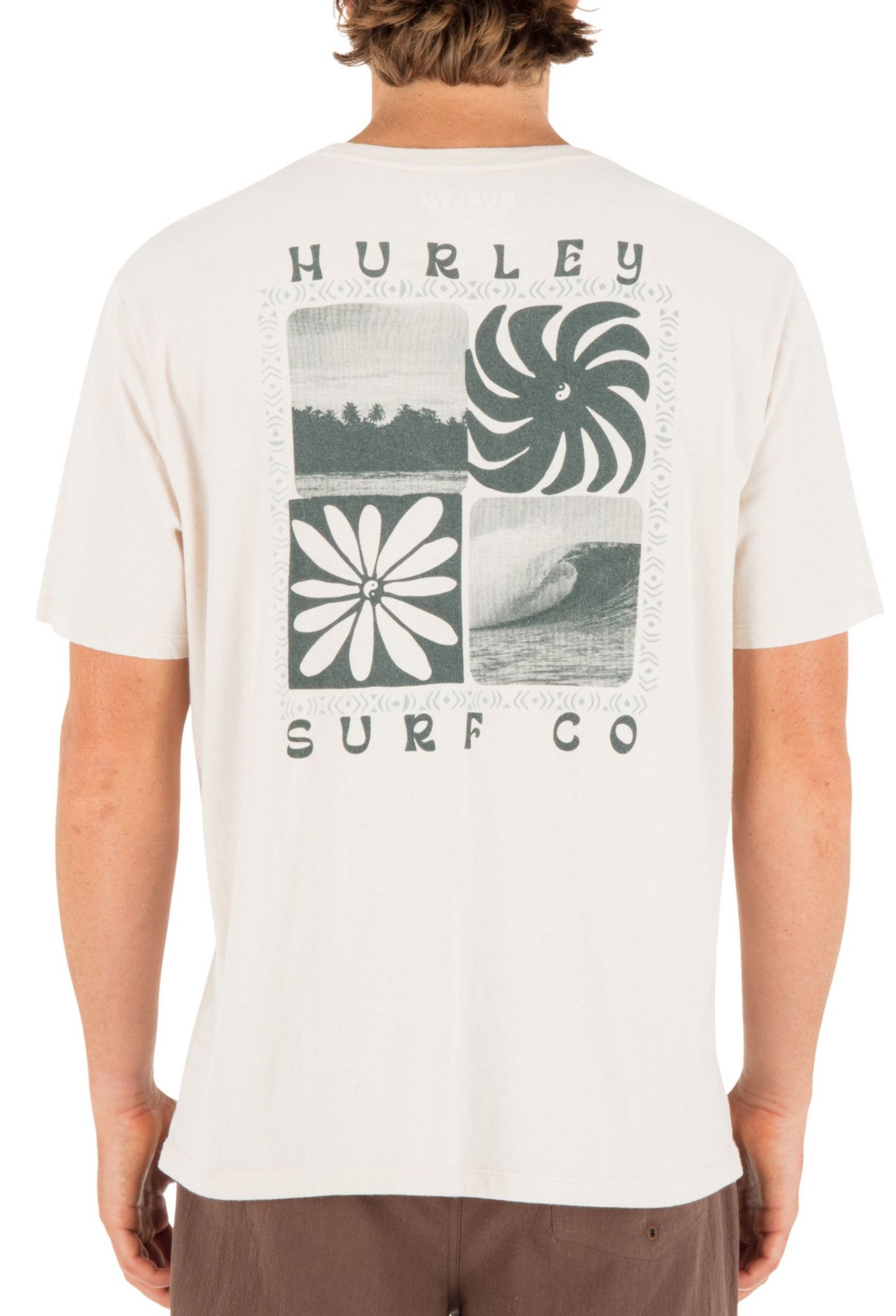 Hurley Men's Cycles of the Earth Short Sleeve Shirt
