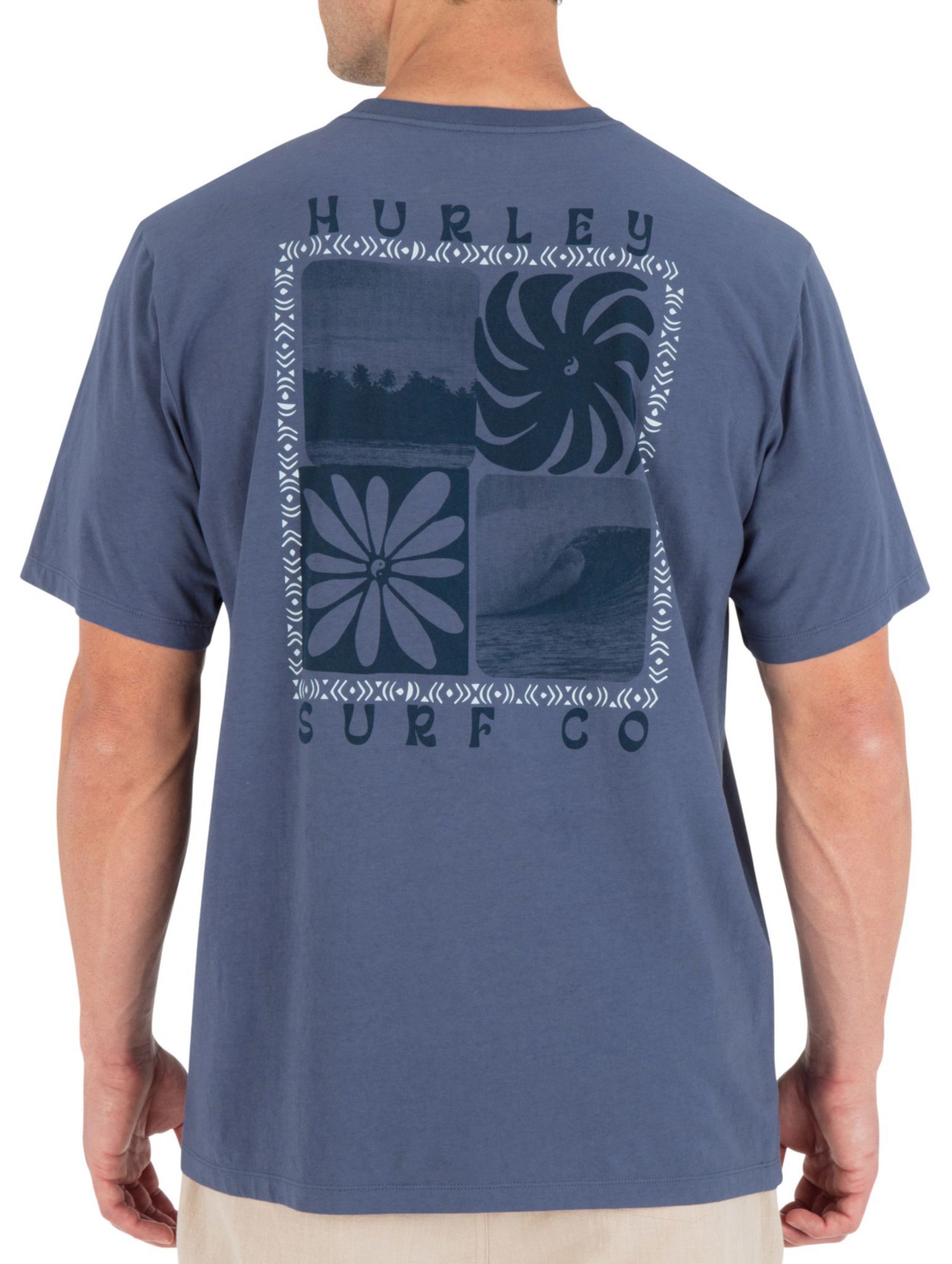 Hurley Men's Cycles of the Earth Short Sleeve Shirt