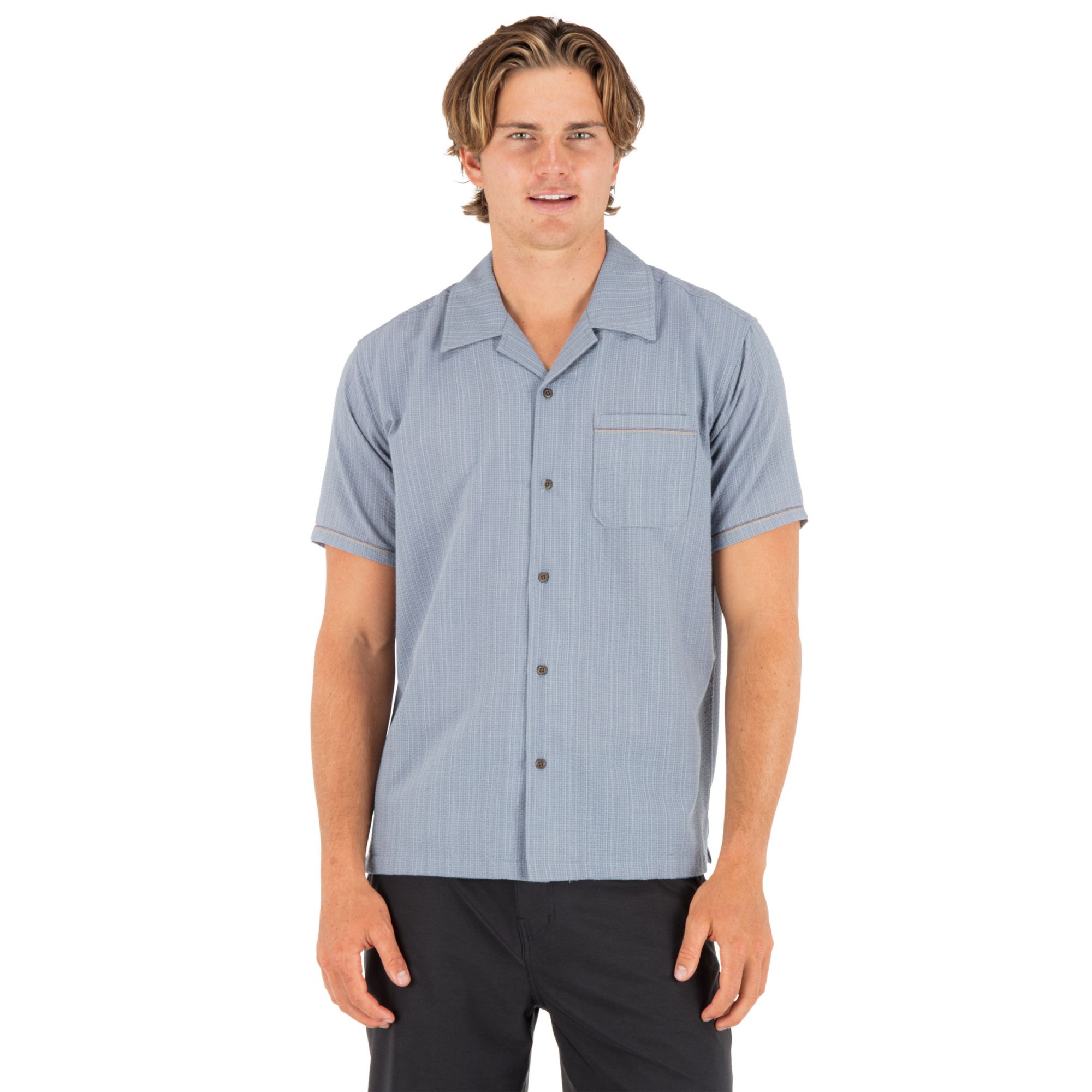 Hurley Men's Last Day Camp Short Sleeve Shirt