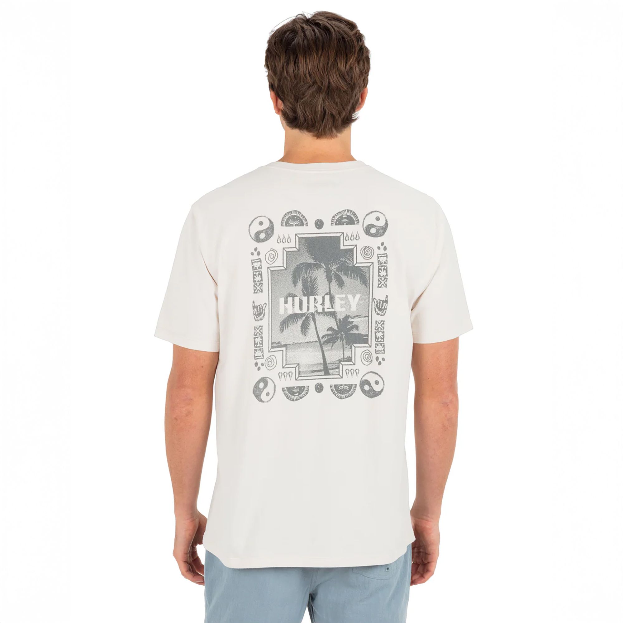 Hurley Men's Window of Sand Short Sleeve Shirt