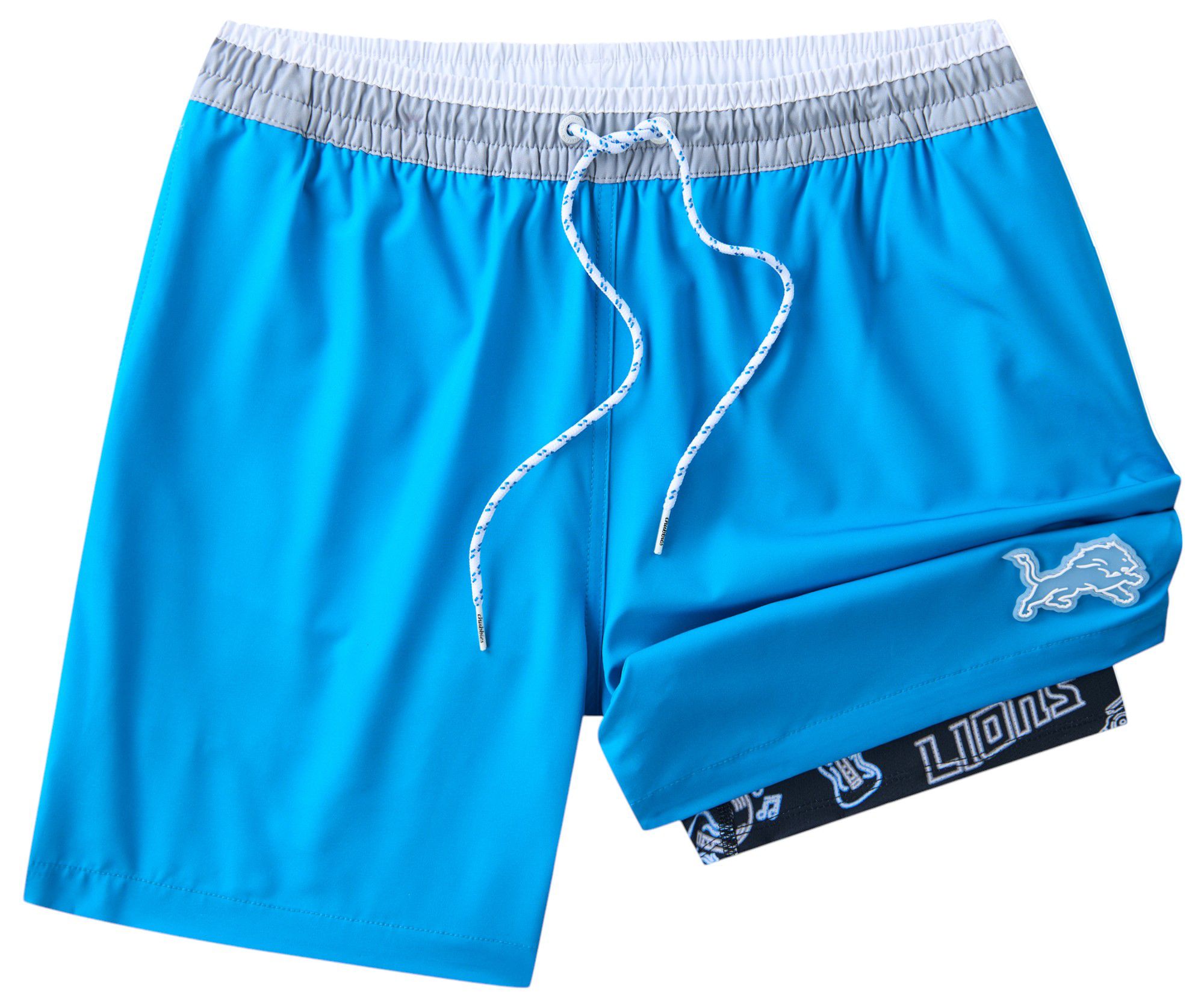 Chubbies Adult Detroit Lions Classic Medium Blue 5.5" Lined Swim Trunks