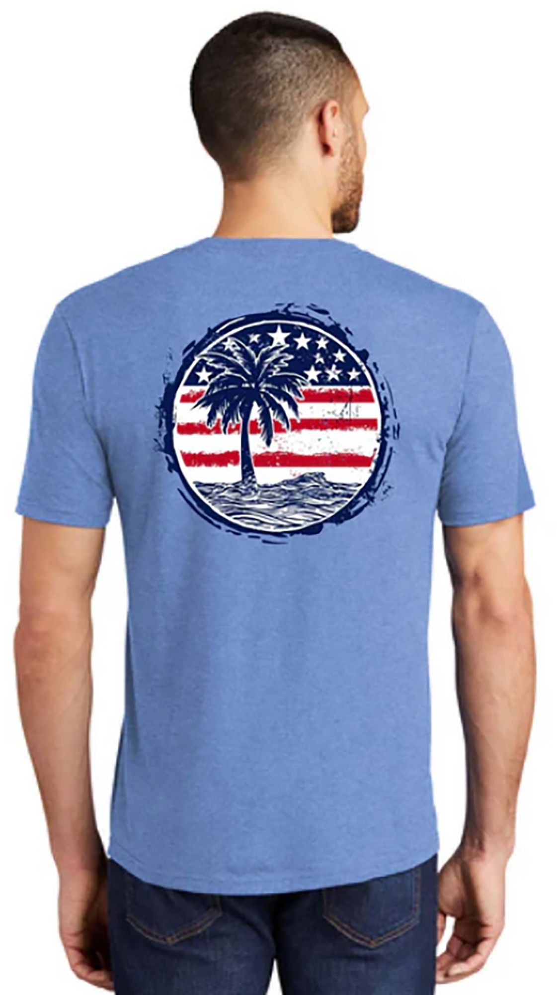 American locALs Unisex Alabama Blue Palm Flag T-Shirt