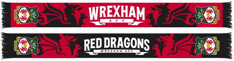 Ruffneck Scarves Wrexham Dragon Scarf