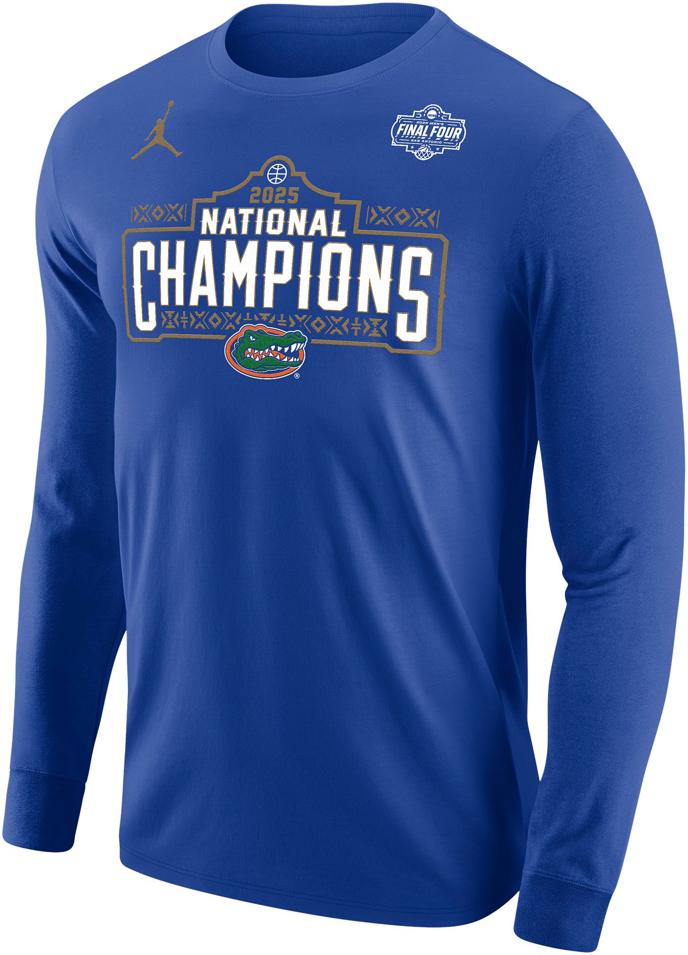 Jordan Adult 2025 Men's Basketball National Champions Florida Gators Parade Long Sleeve Shirt