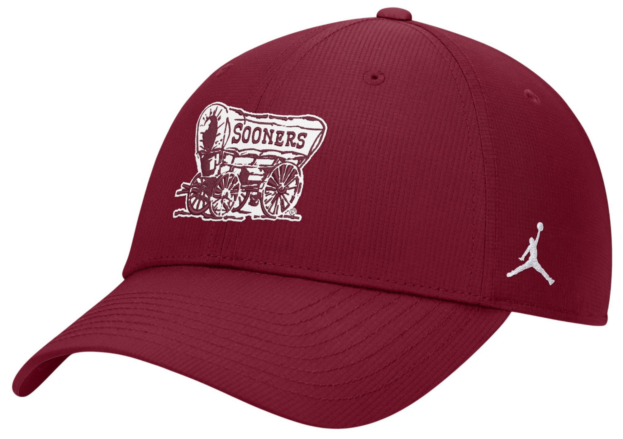 Jordan Adult Oklahoma Sooners Team Crimson Structured Club Adjustable Hat