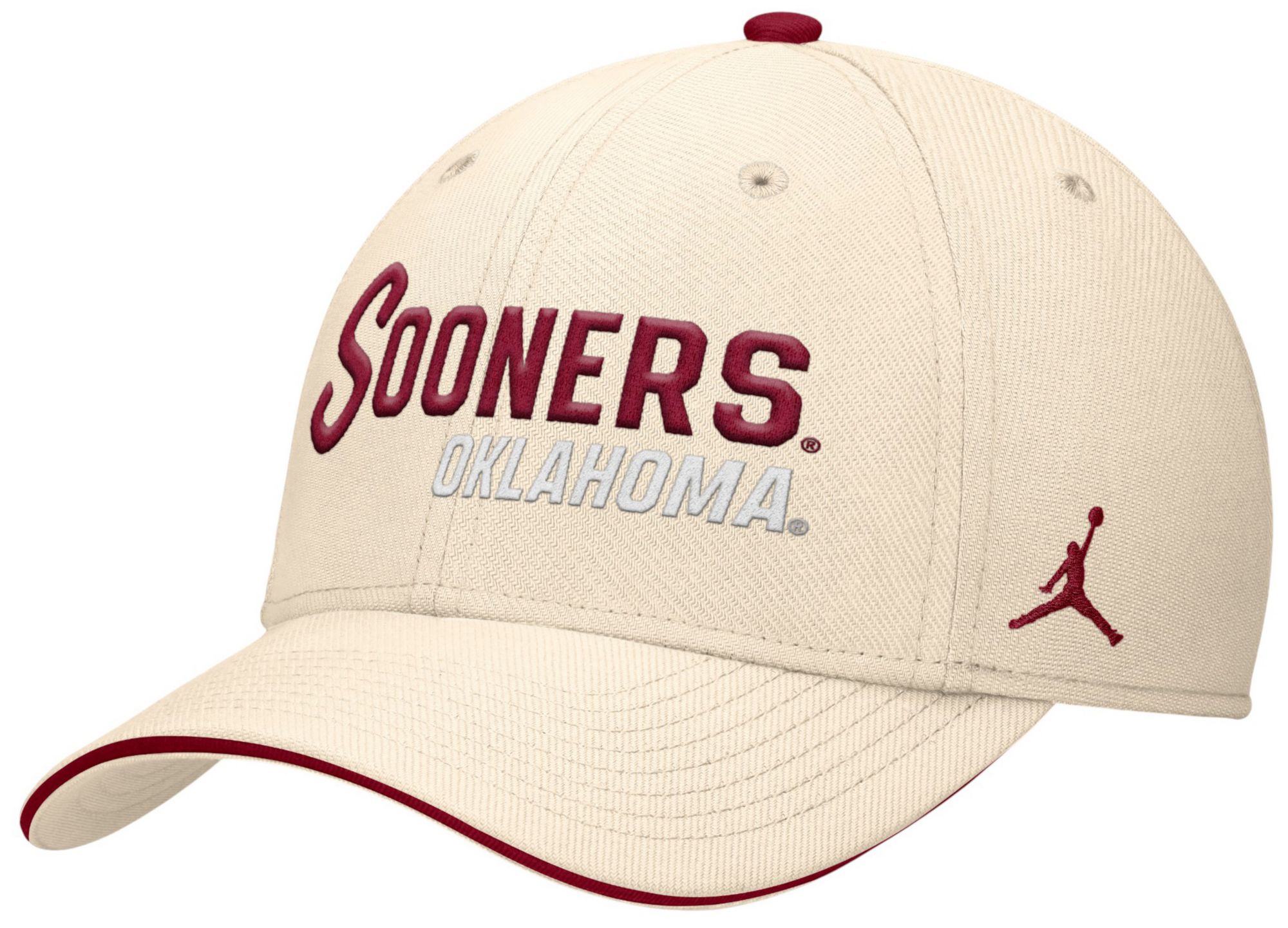 Jordan Adult Oklahoma Sooners Natural Rise Primetime Swooshflex Cap