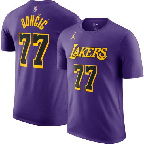 Lakers Dončić 77番 Tシャツ XL Luka Doncic Los Angeles Lakers Edition Name & Number T-shirt