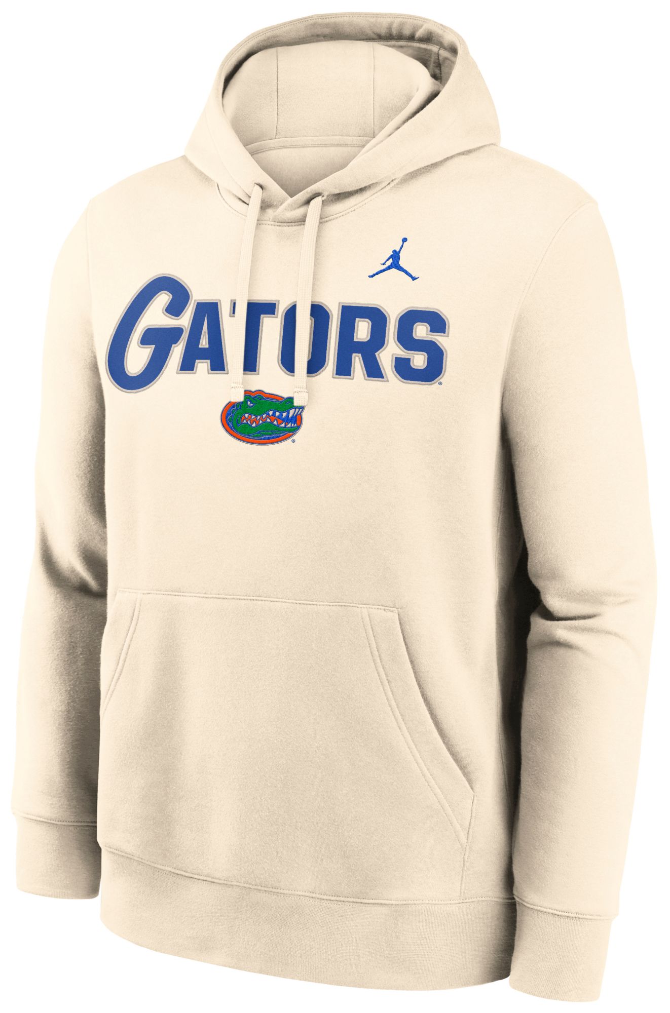 Jordan Men's Florida Gators Natural Club Fleece Tackle Twill Hoodie
