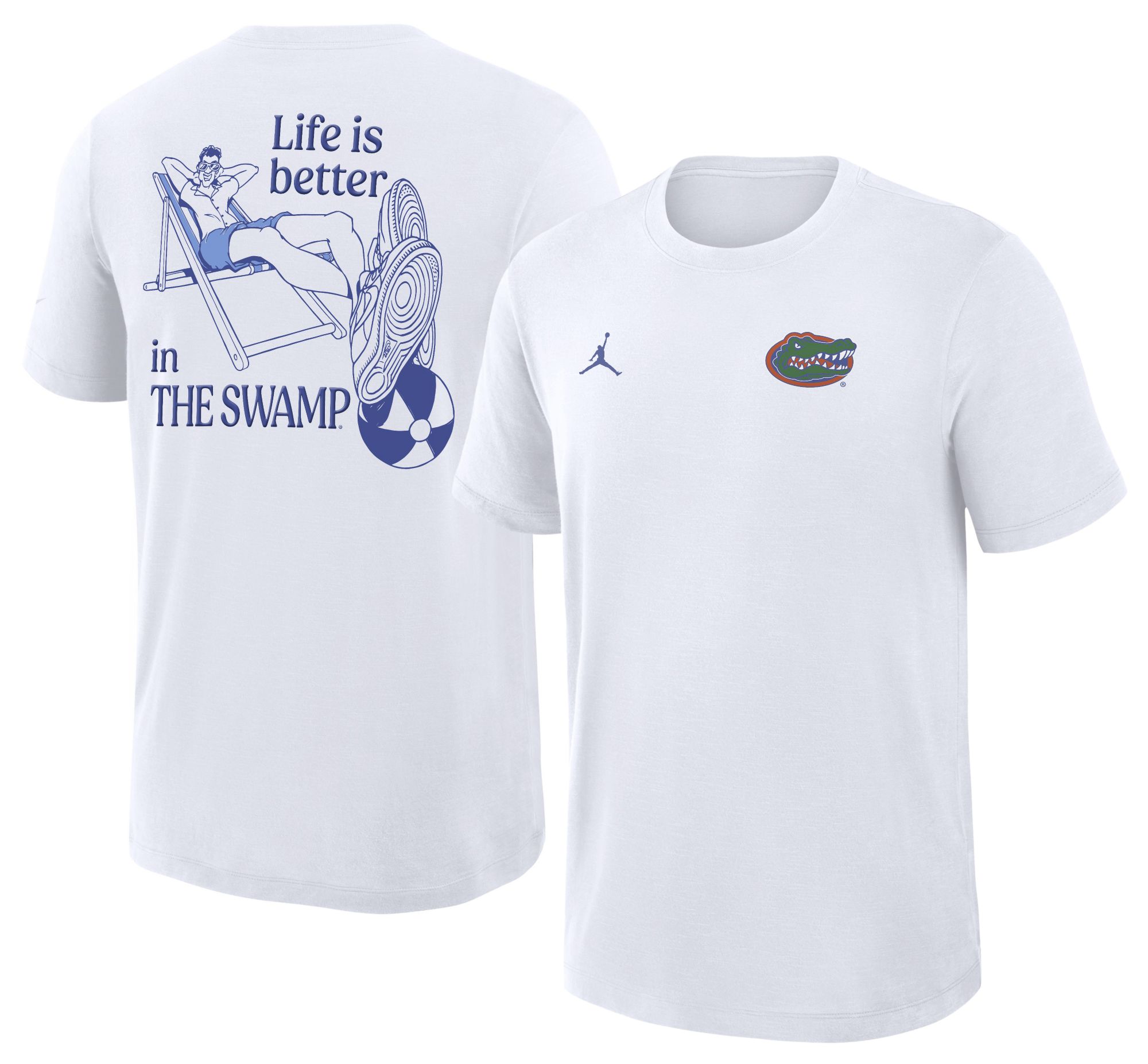 Jordan Men's Florida Gators White Spring Break Life is Better T-Shirt