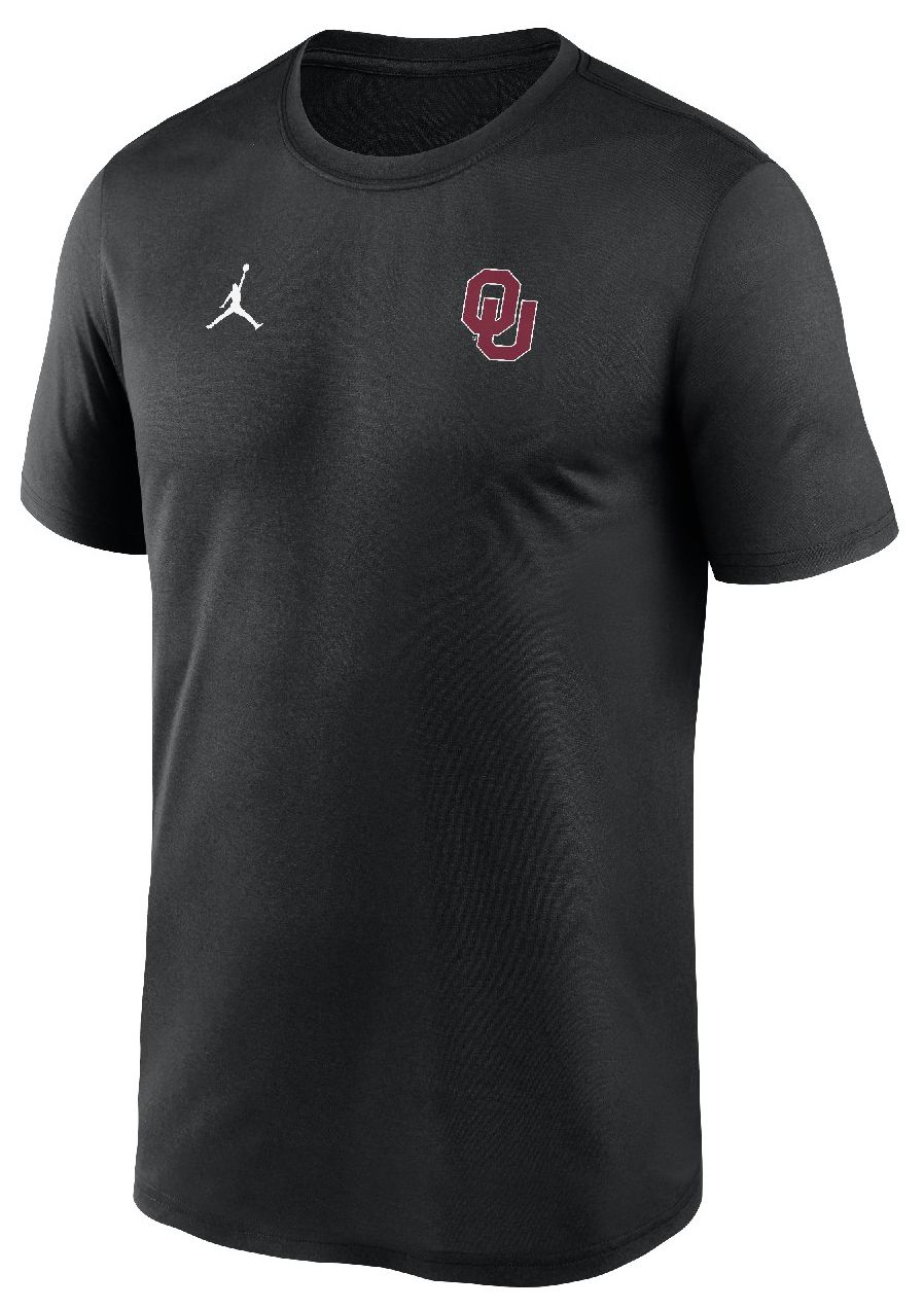 Jordan Men's Oklahoma Sooners Black Legend Logo T-Shirt