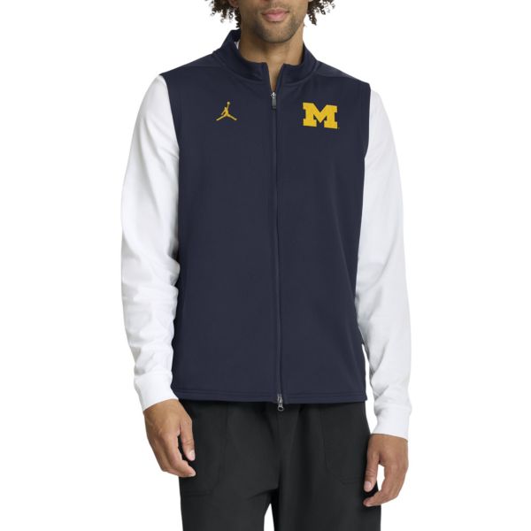 Jordan Men's Michigan Wolverines College Navy Victory Vest